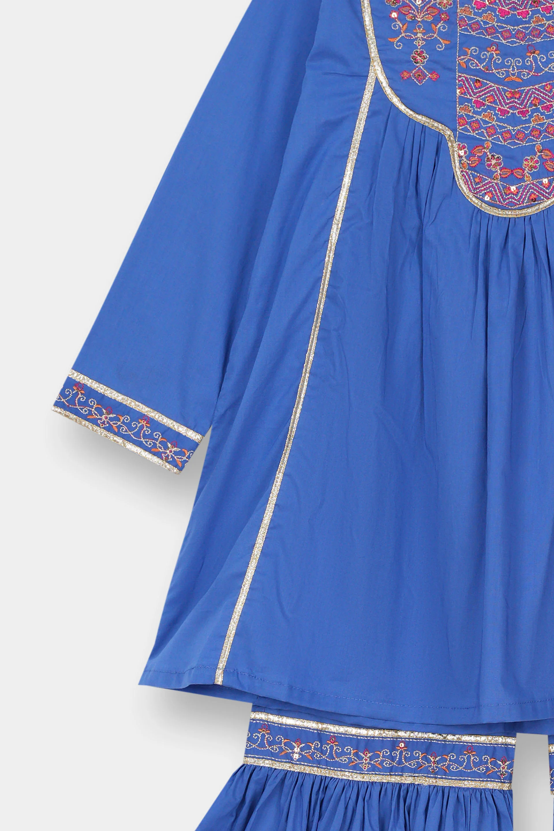 Embroidered Kameez With Gharara (RGKS-38) - Image 3
