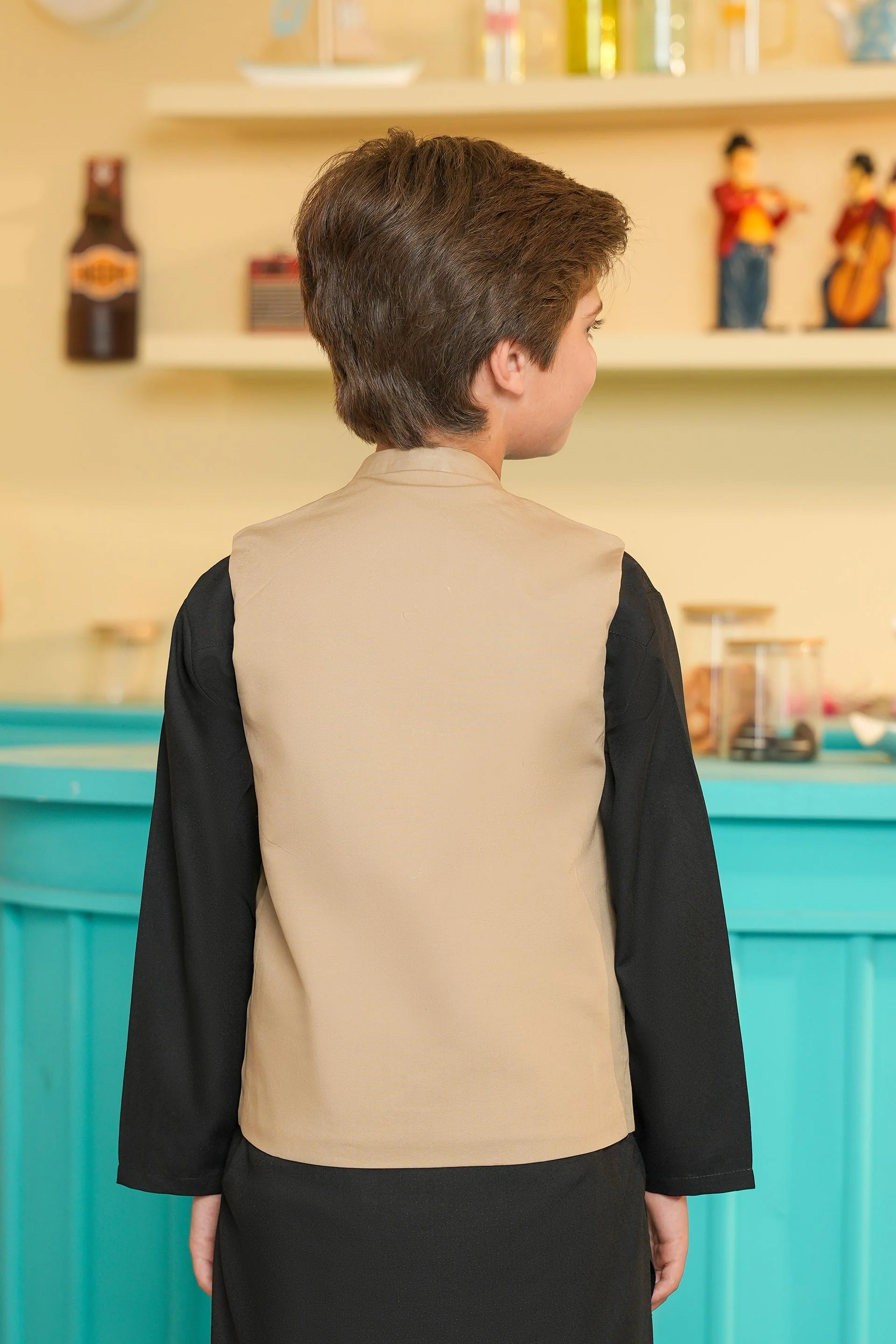 Boys Brown Waistcoat (BCWC-083) - Image 4