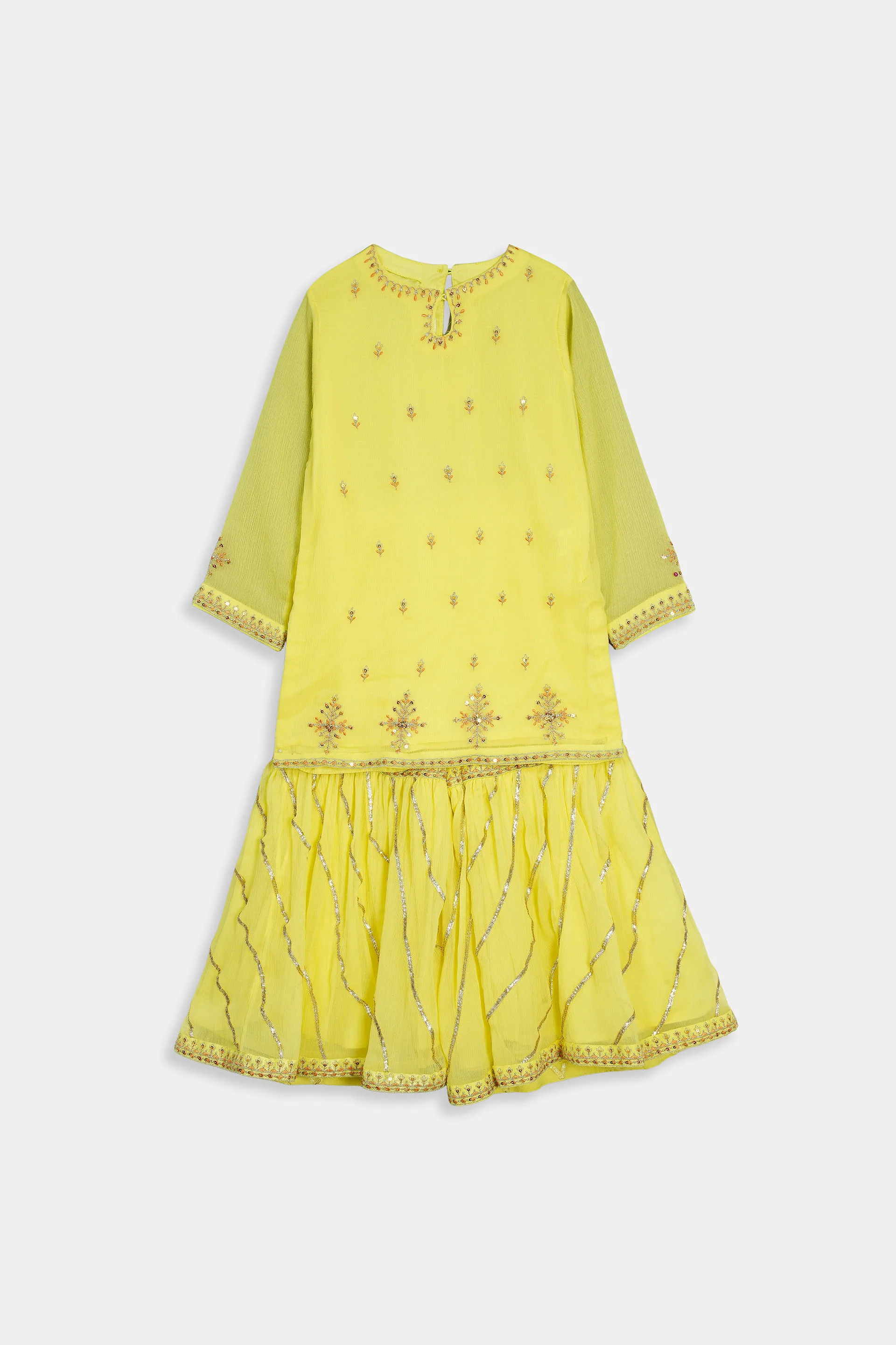 Embellished Kameez & Gharara (ISK-310)