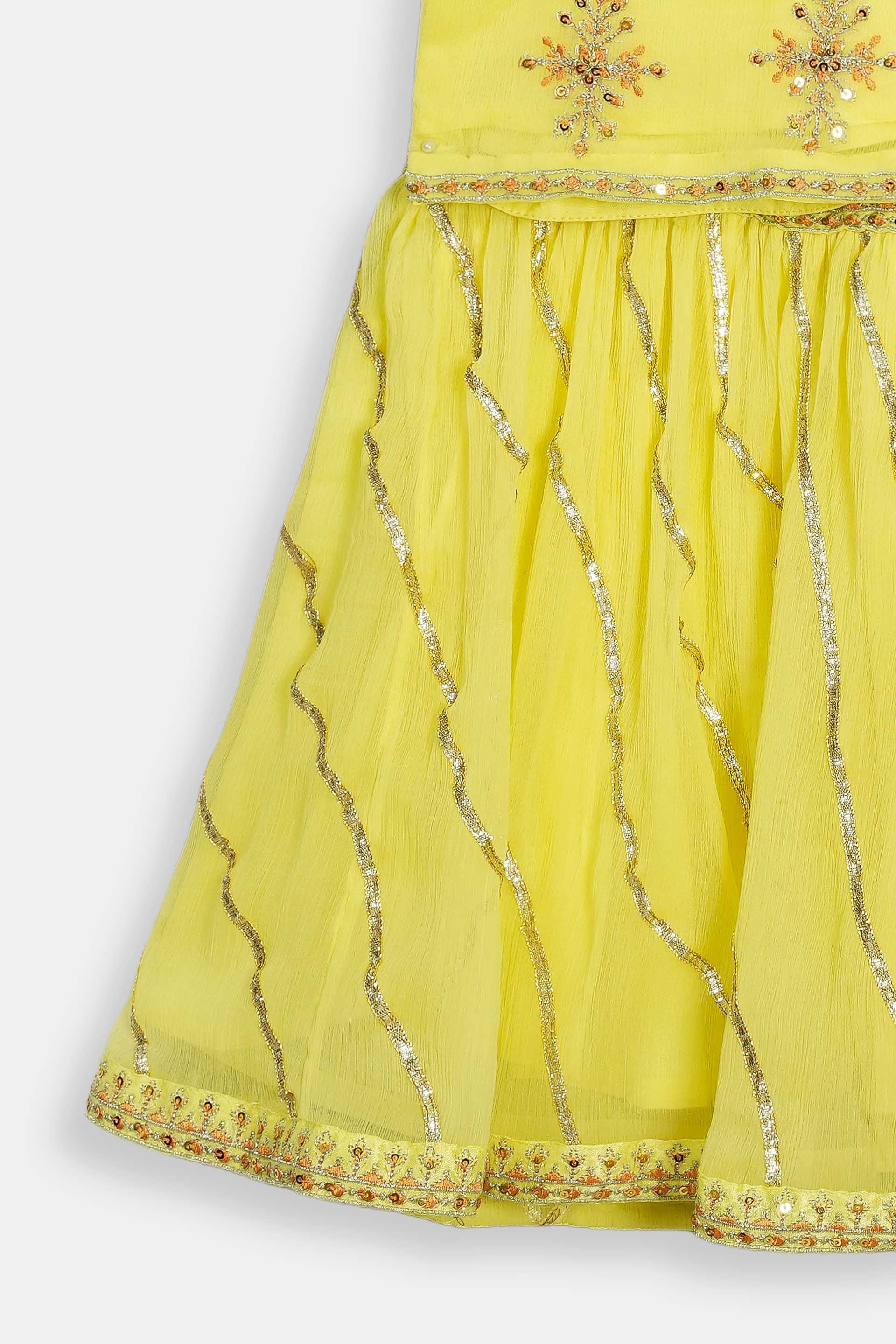 Embellished Kameez & Gharara (ISK-310) - Image 4