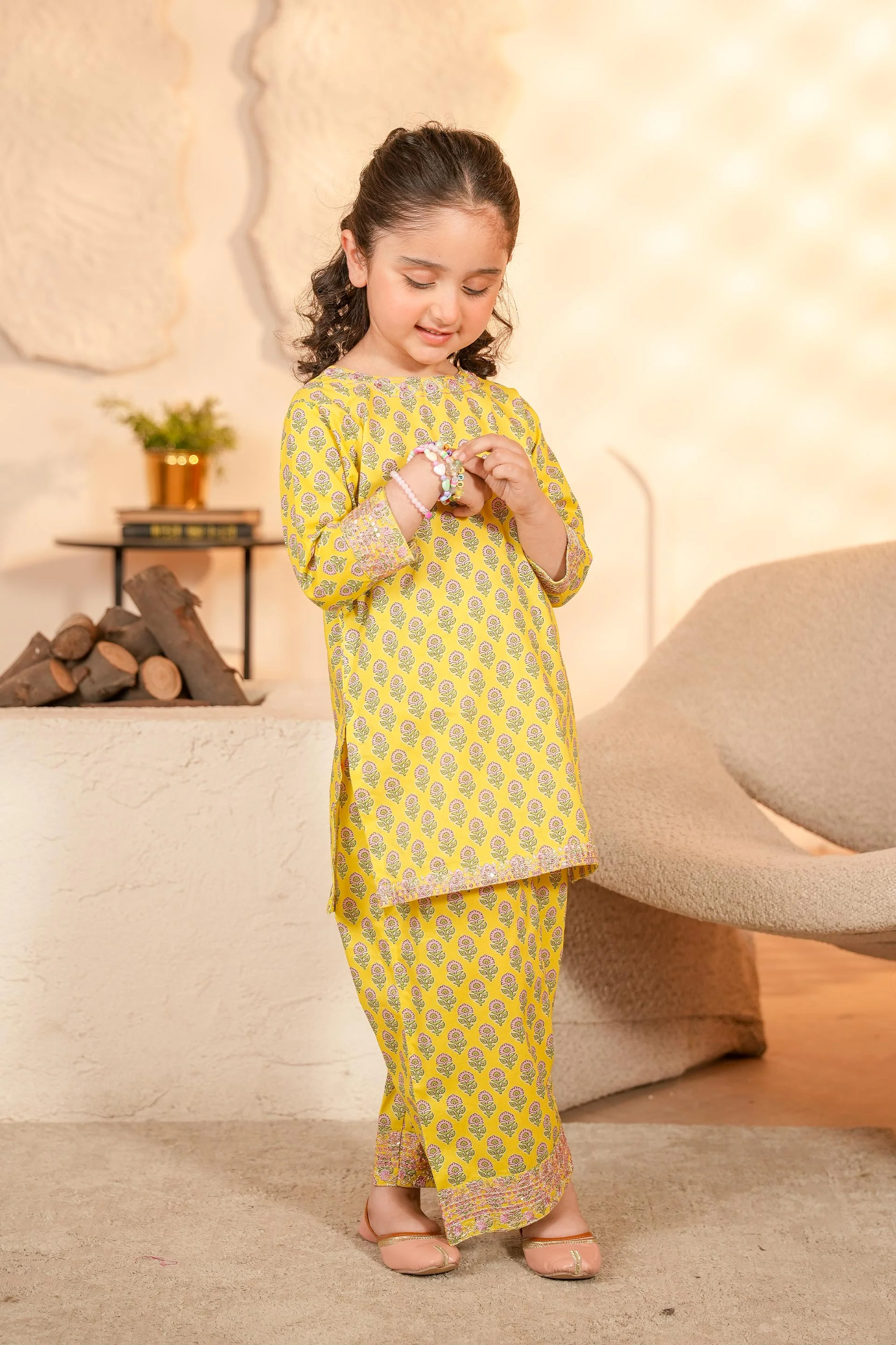 Embroidered Shirt & Trousers (DGKS-215) - Image 3