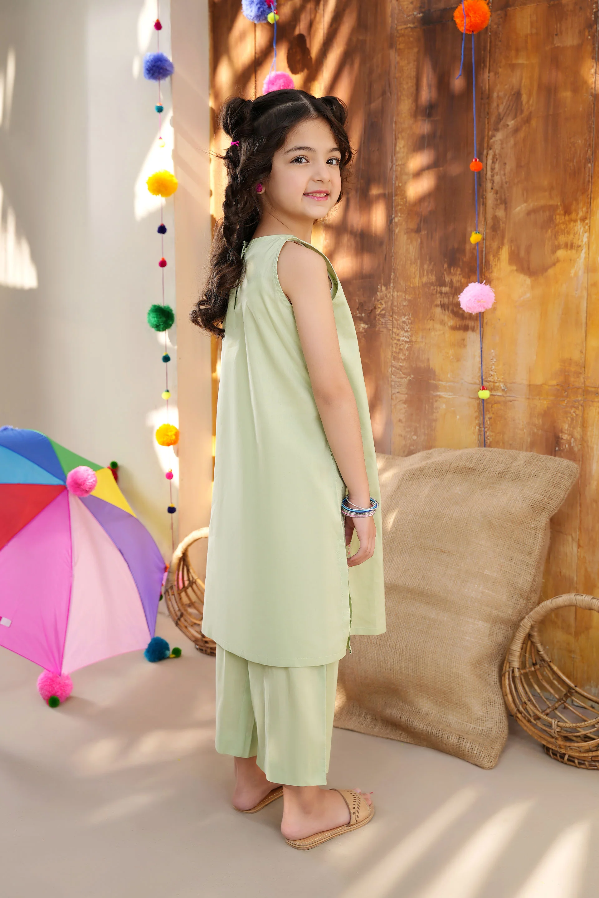 Embroidered Kameez, Trousers (GSK-553) - Image 4