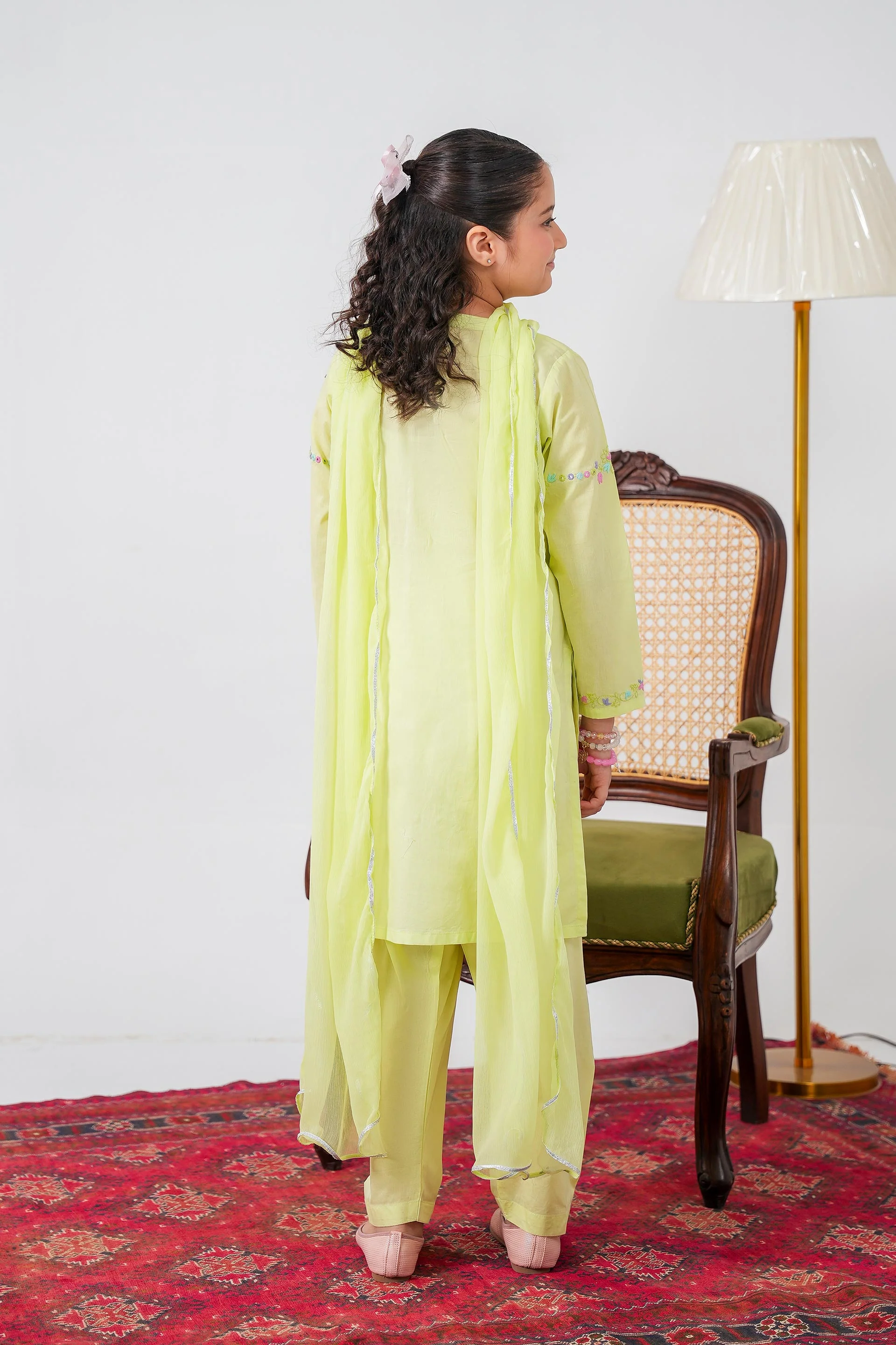 Hand Embroidered Kameez Shalwar (GSKH-62) - Image 4
