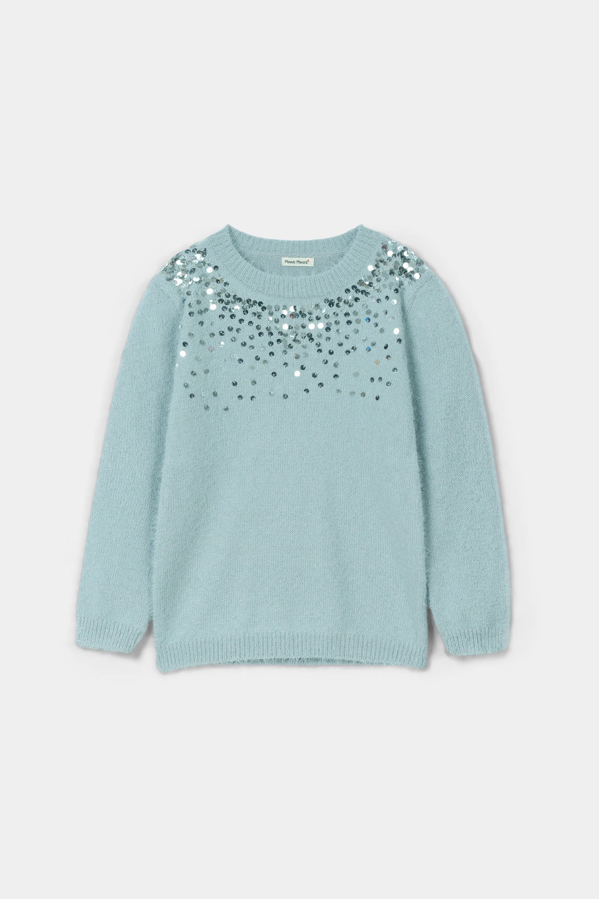 Girls Sequenced Crew Neck Sweater (C-GMMS-052)