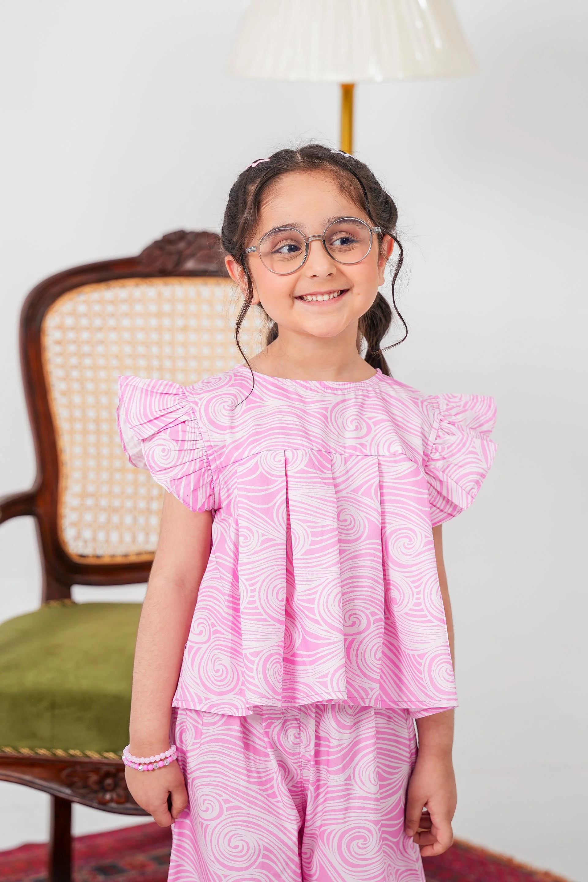 Printed West Set Top & Trousers (DGWS2-03) - Image 2