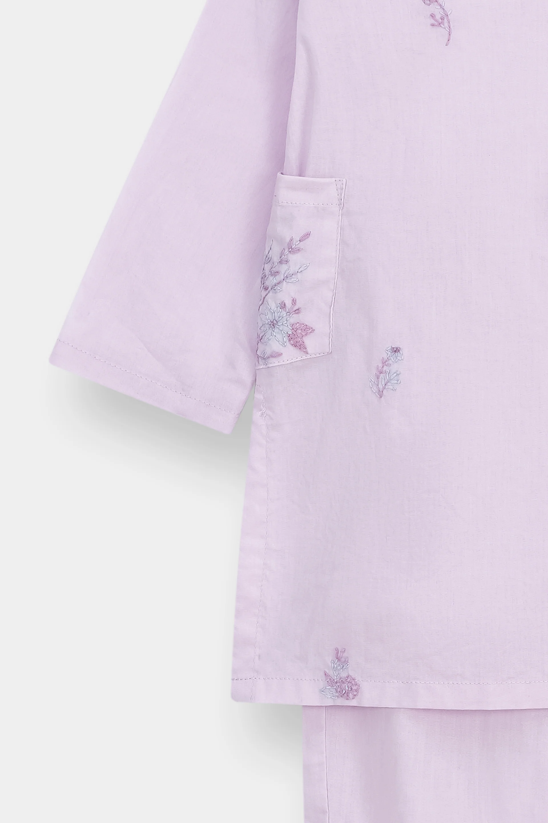 Handwork Kameez & Trousers With Separate Sleeves (ISKH-64) - Image 3