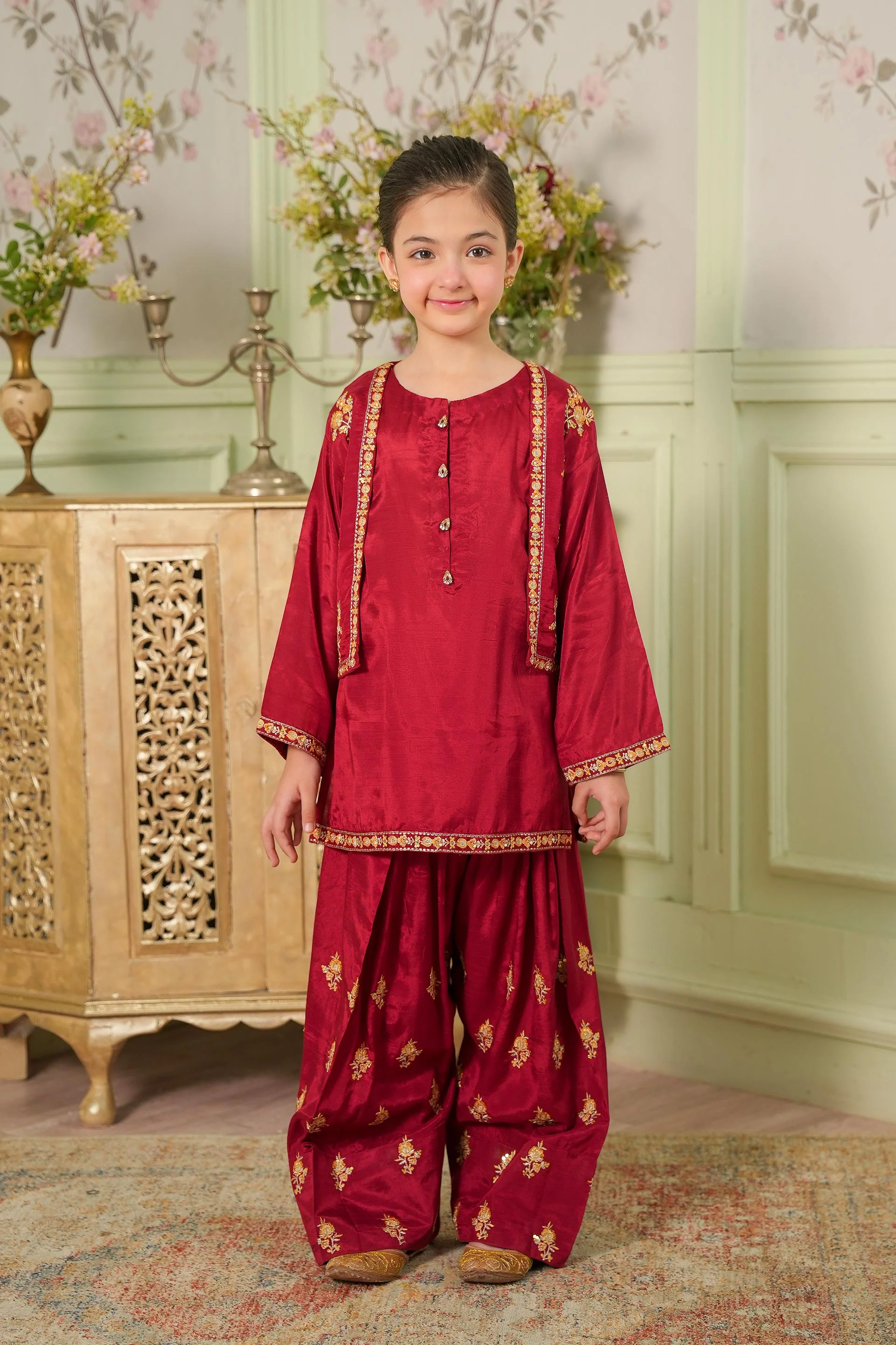 Embellished Koti , Kameez & Shalwar (GPW-1167)