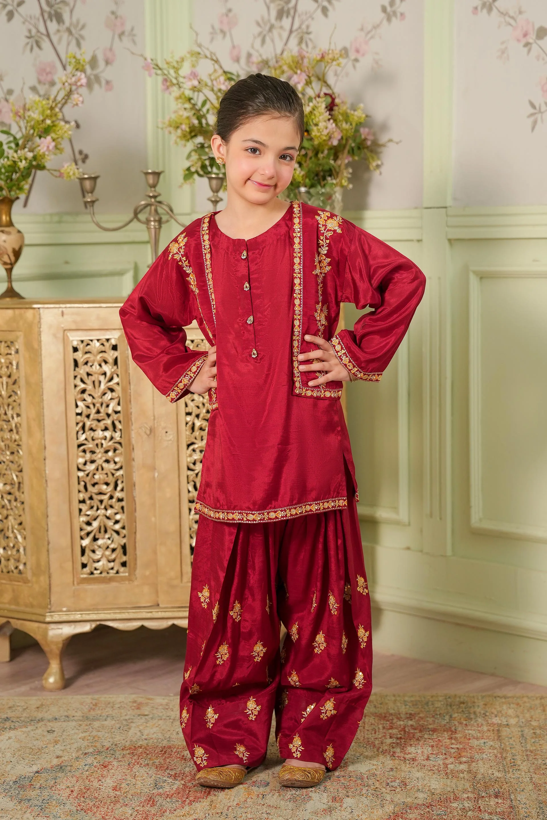 Embellished Koti , Kameez & Shalwar (GPW-1167) - Image 2