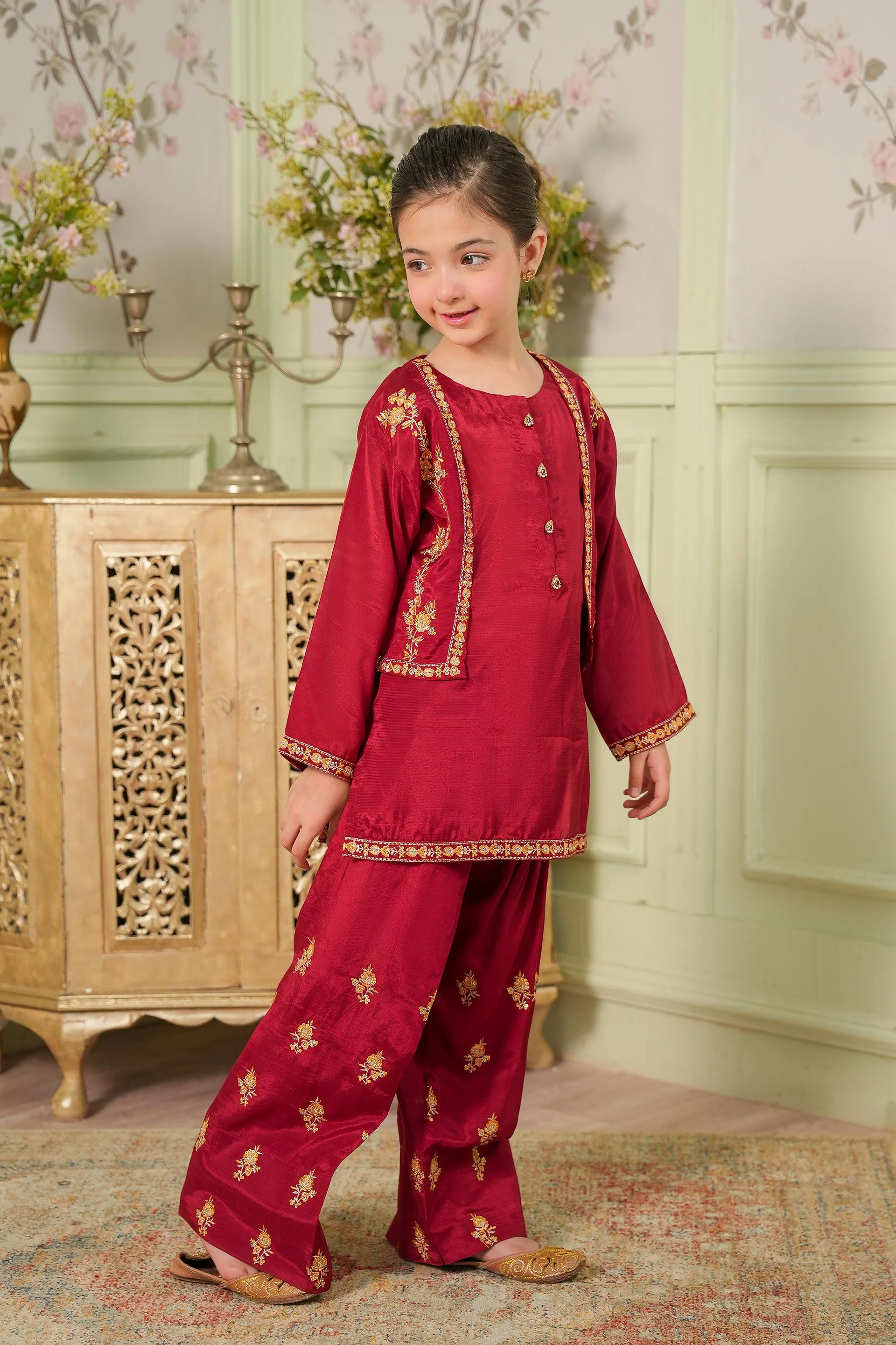 Embellished Koti , Kameez & Shalwar (GPW-1167) - Image 3