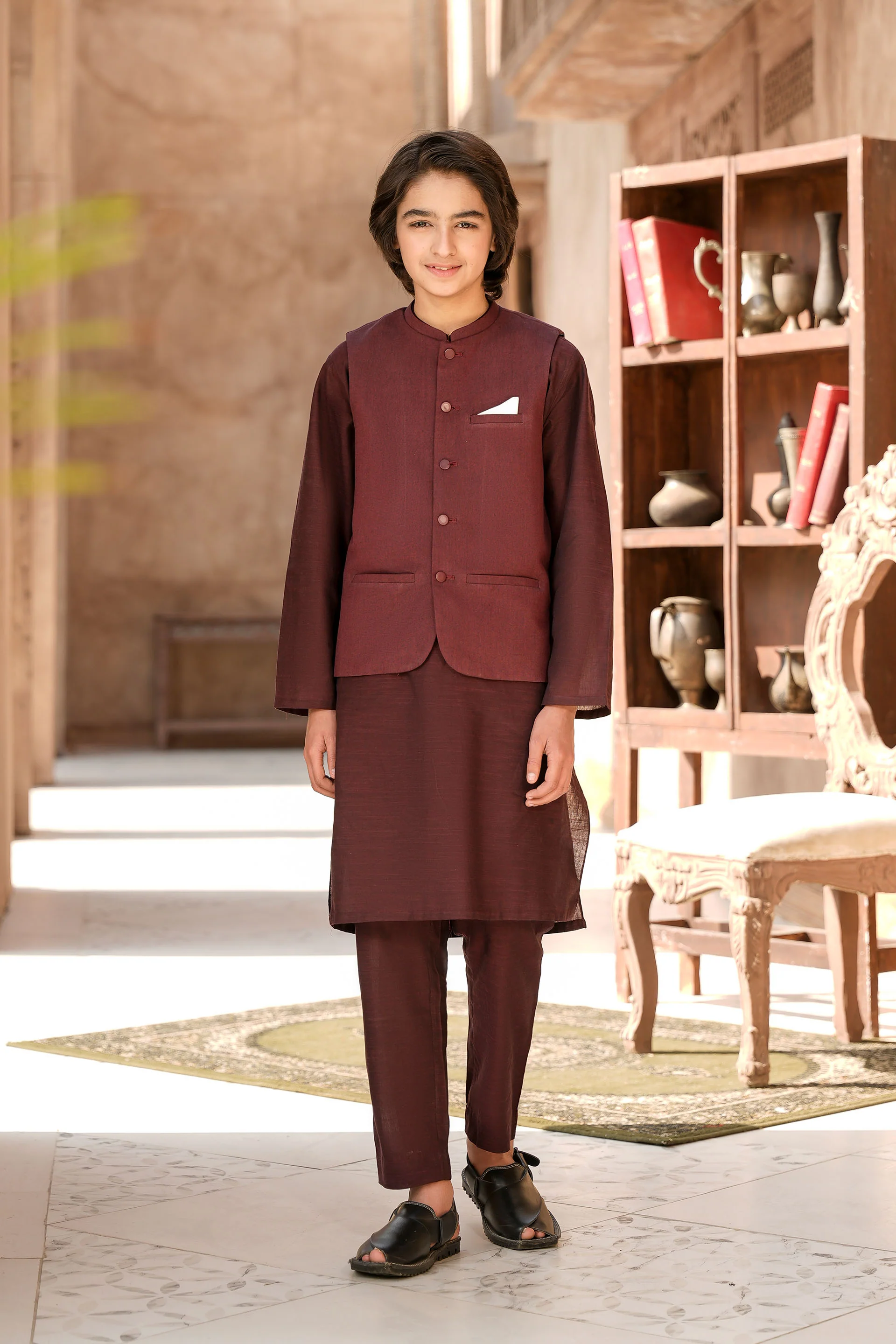 Kurta Trousers & Waistcoat (MSFBSKW-923)