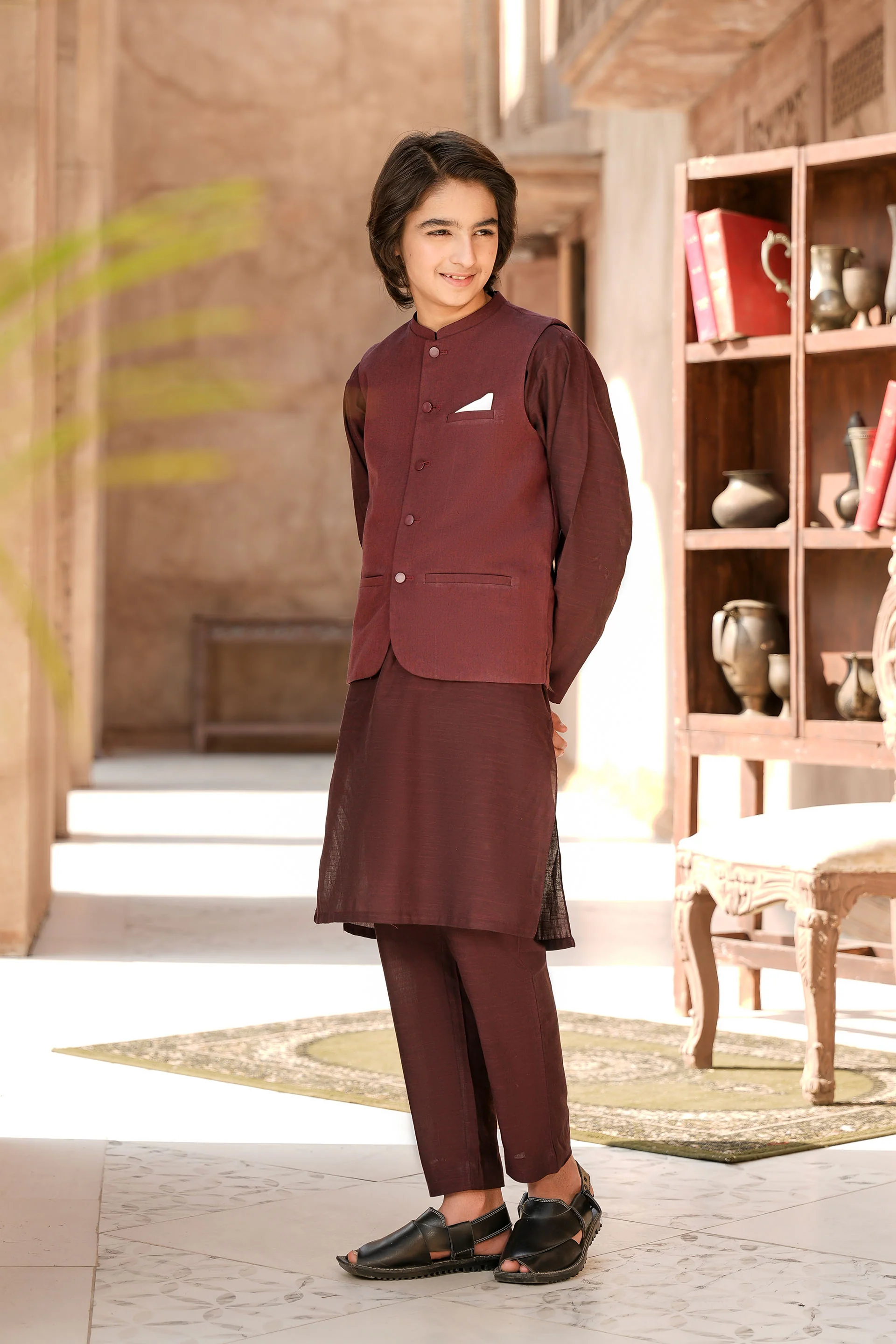 Kurta Trousers & Waistcoat (MSFBSKW-923) - Image 3