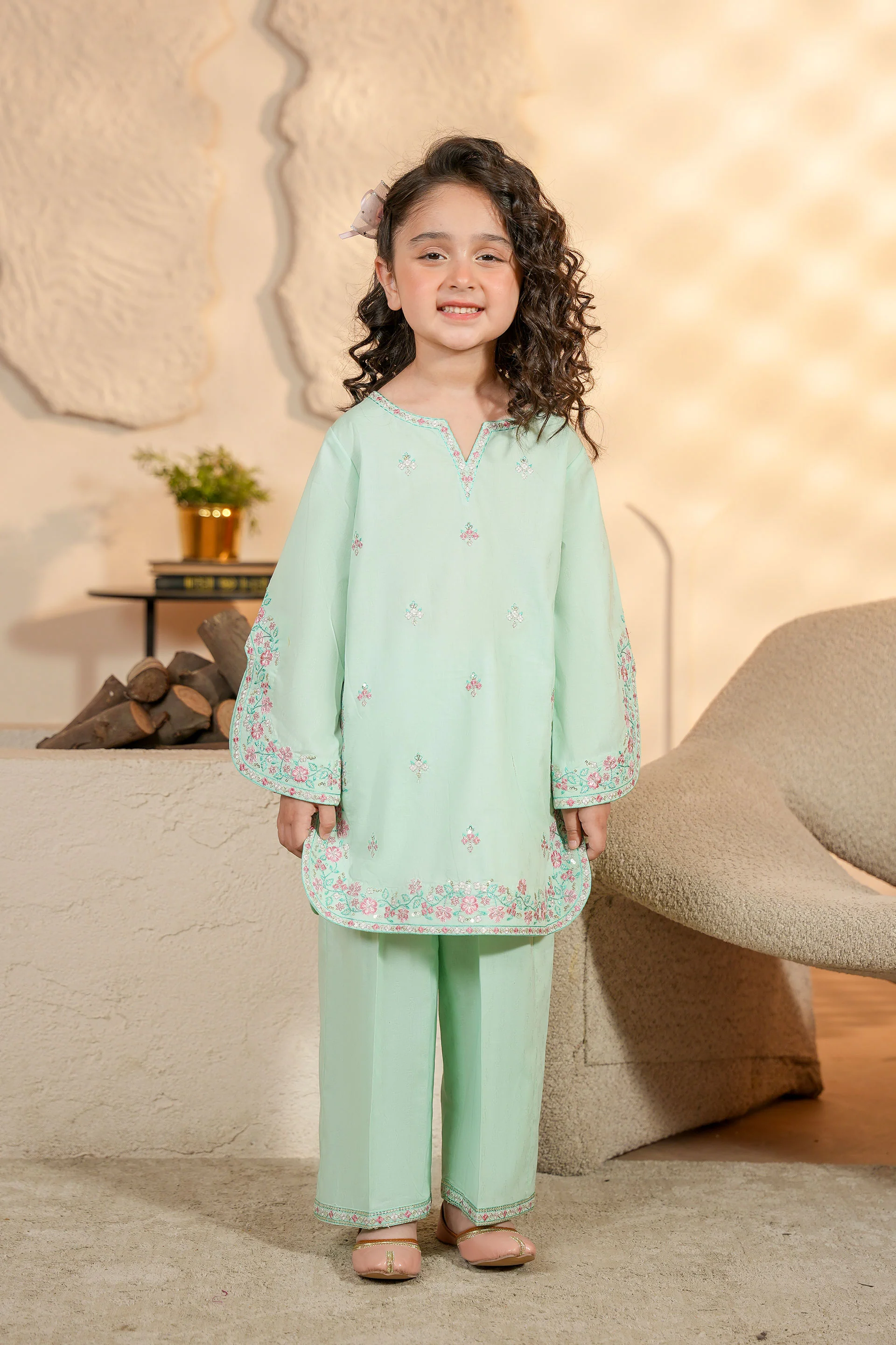 Embroidered Kameez & Trousers (GKS2-06)