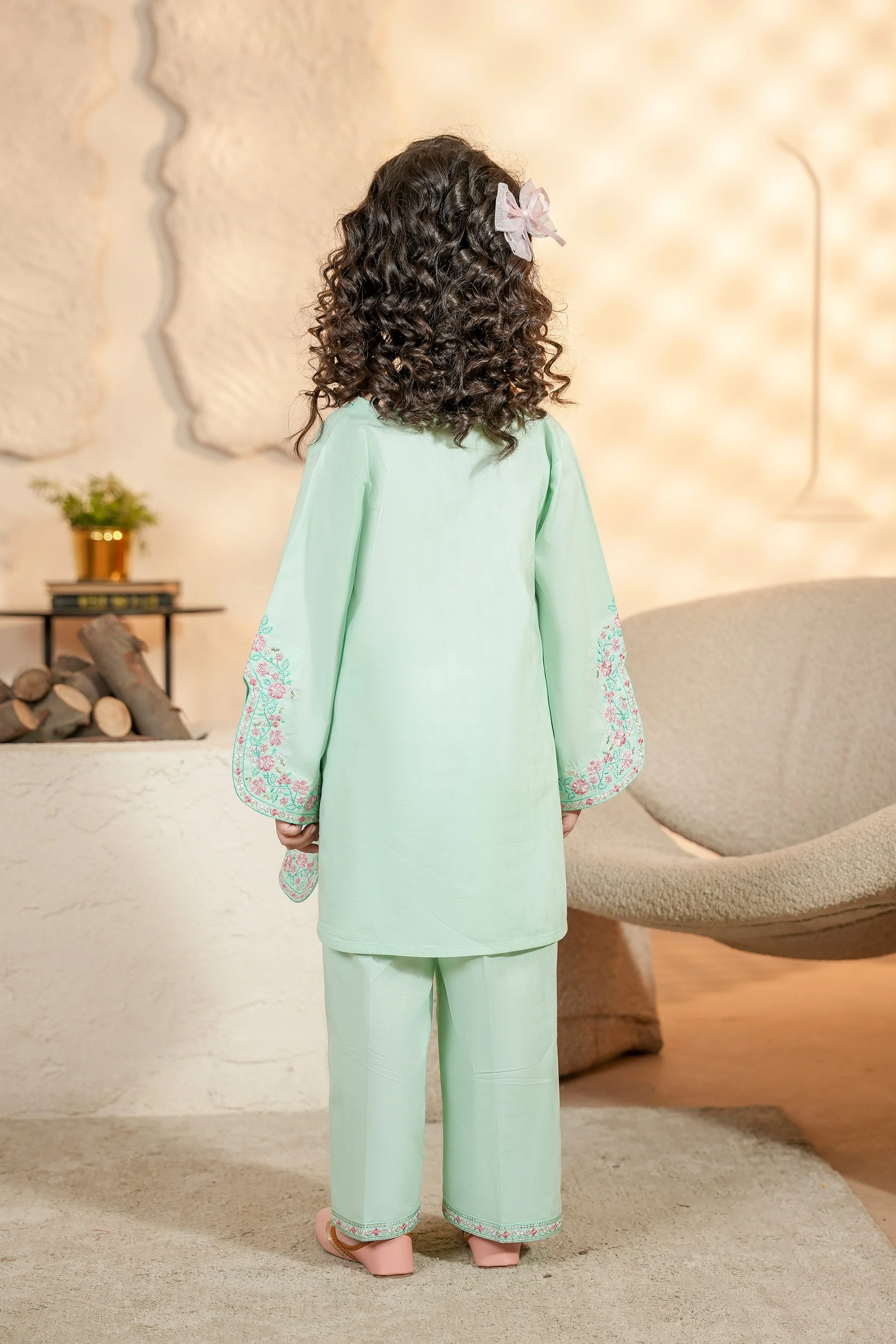 Embroidered Kameez & Trousers (GKS2-06) - Image 5