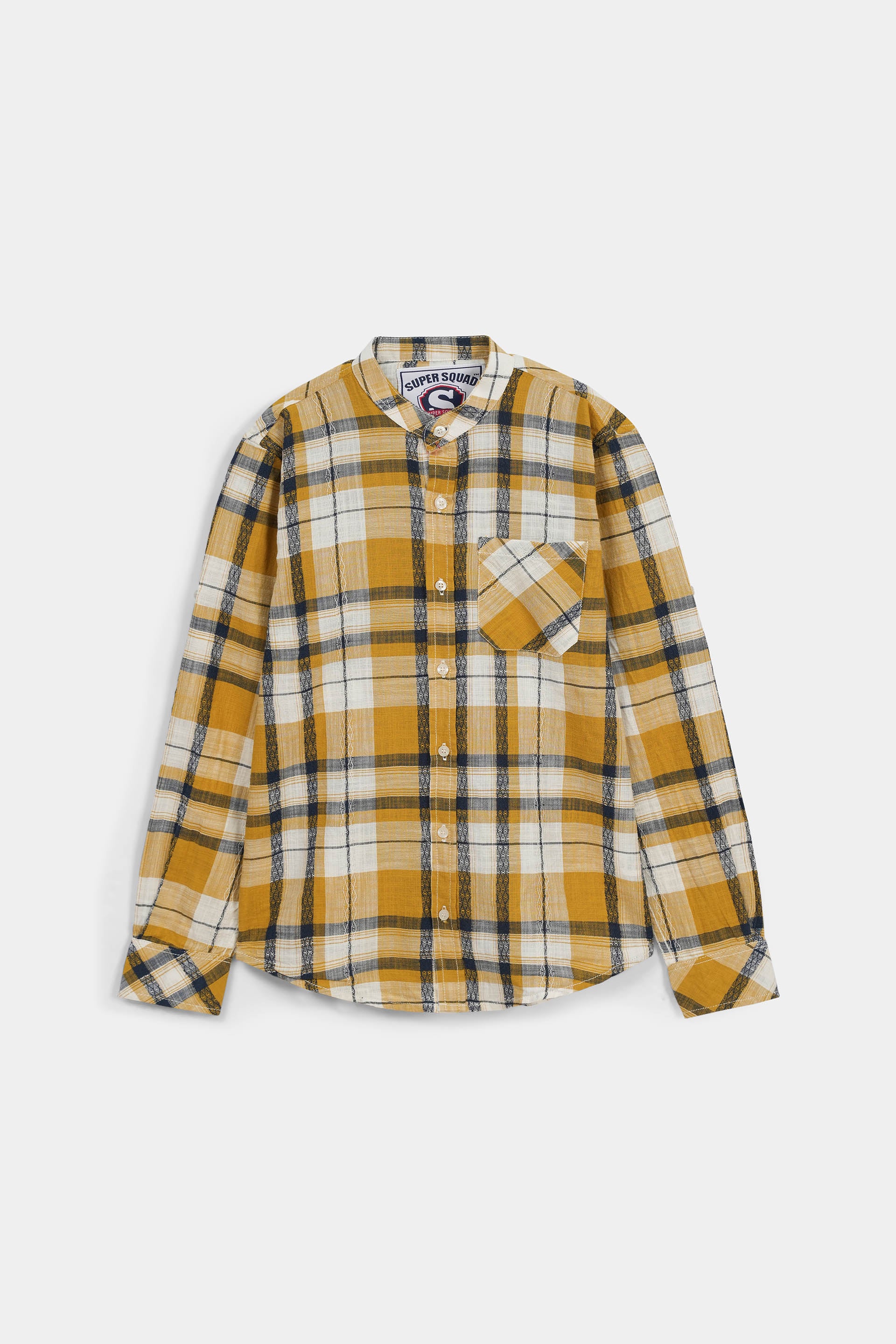 Roll Up Sleeve Woven Shirt (MSWBS-39)