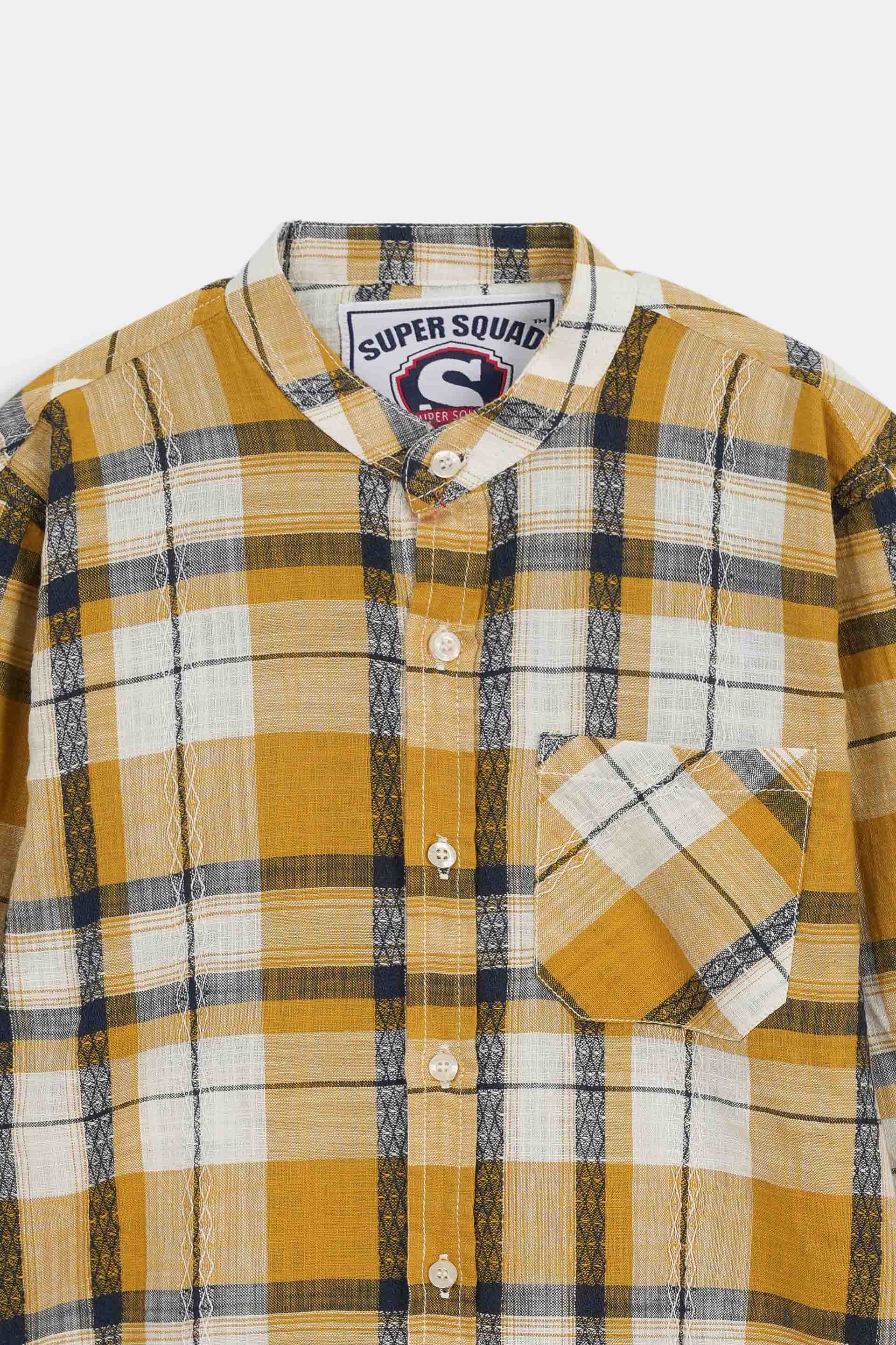 Roll Up Sleeve Woven Shirt (MSWBS-39) - Image 2