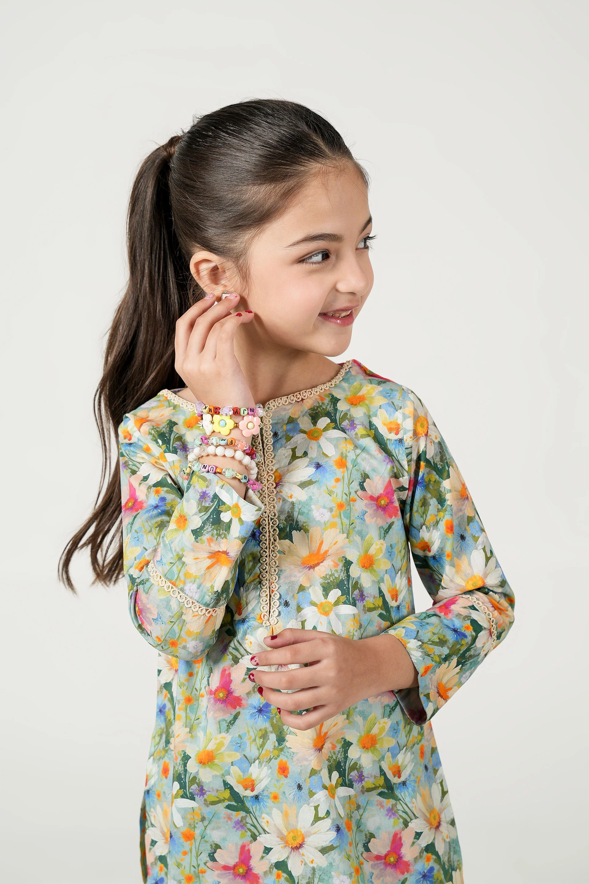 Printed Kameez With Shalwar (DGKSB-54) - Image 2