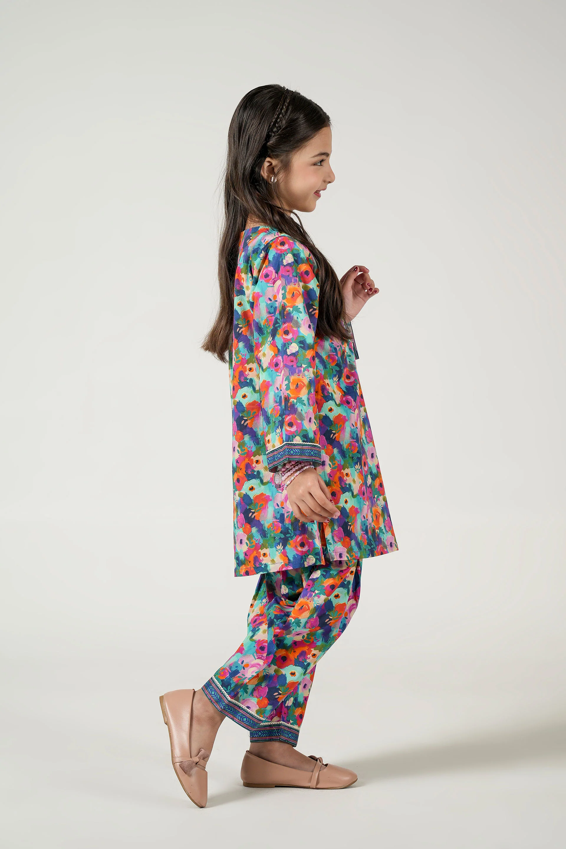 Printed Kameez With Shalwar (DGKSB-55) - Image 4