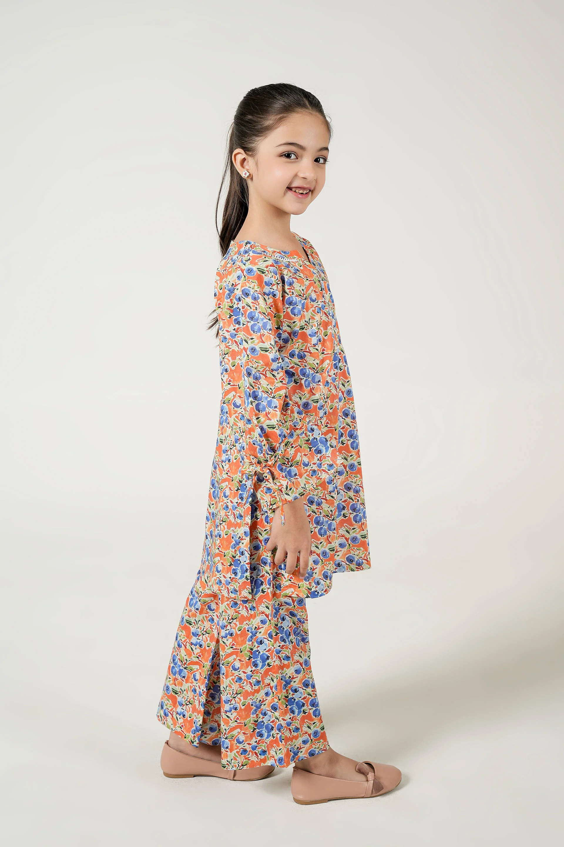 Printed Kameez And Trouser (DGKSB-57) - Image 3