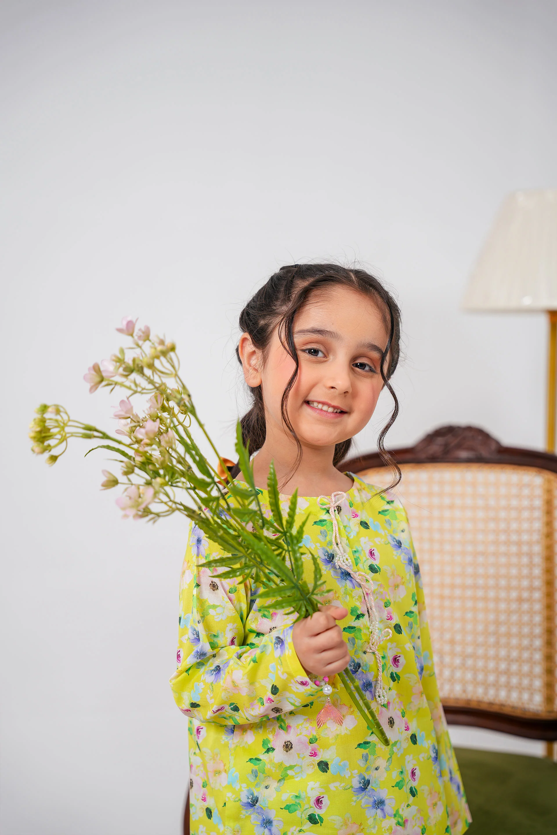 Printed Kameez And Tulip Shalwar (DGKSB-72) - Image 2