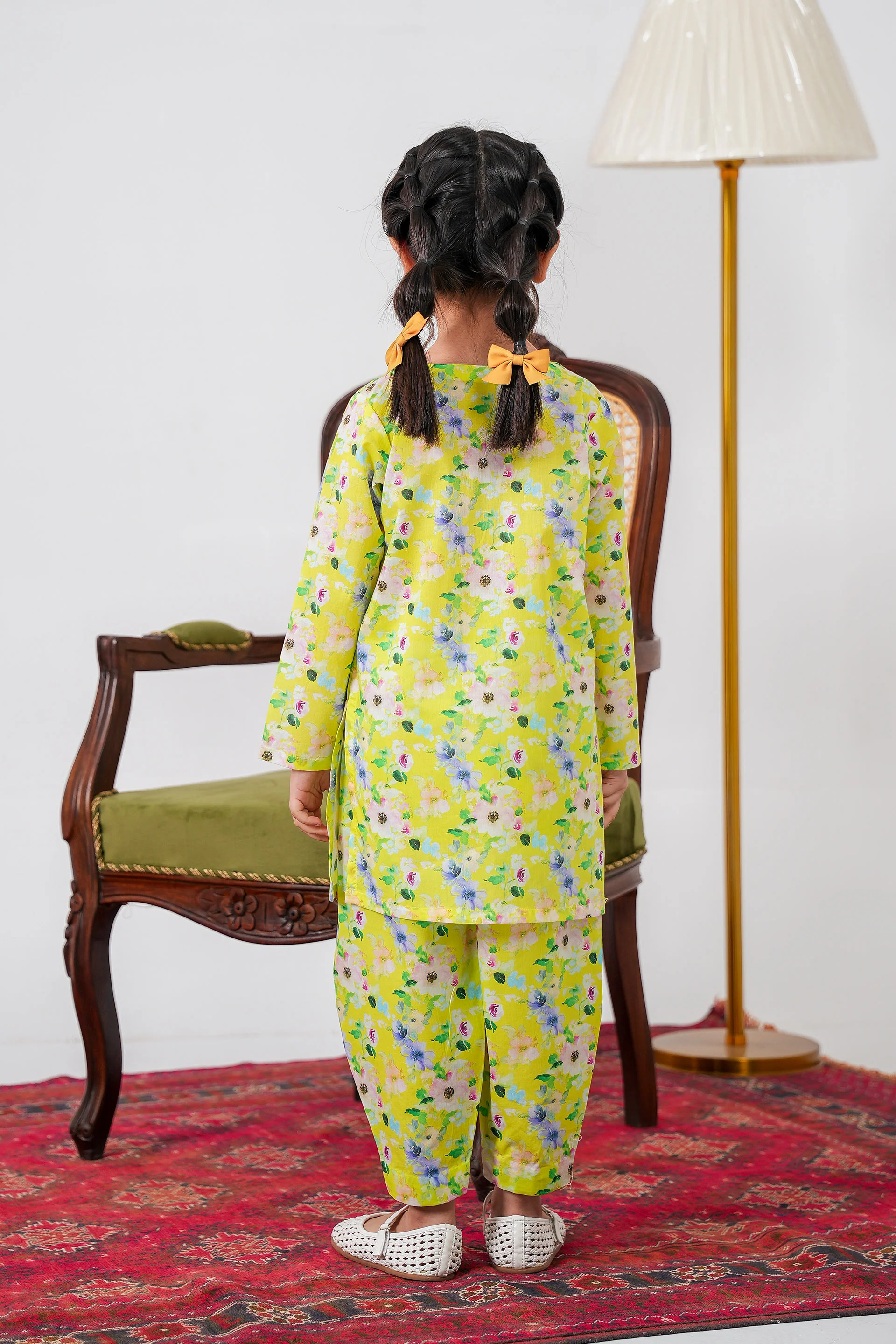 Printed Kameez And Tulip Shalwar (DGKSB-72) - Image 3