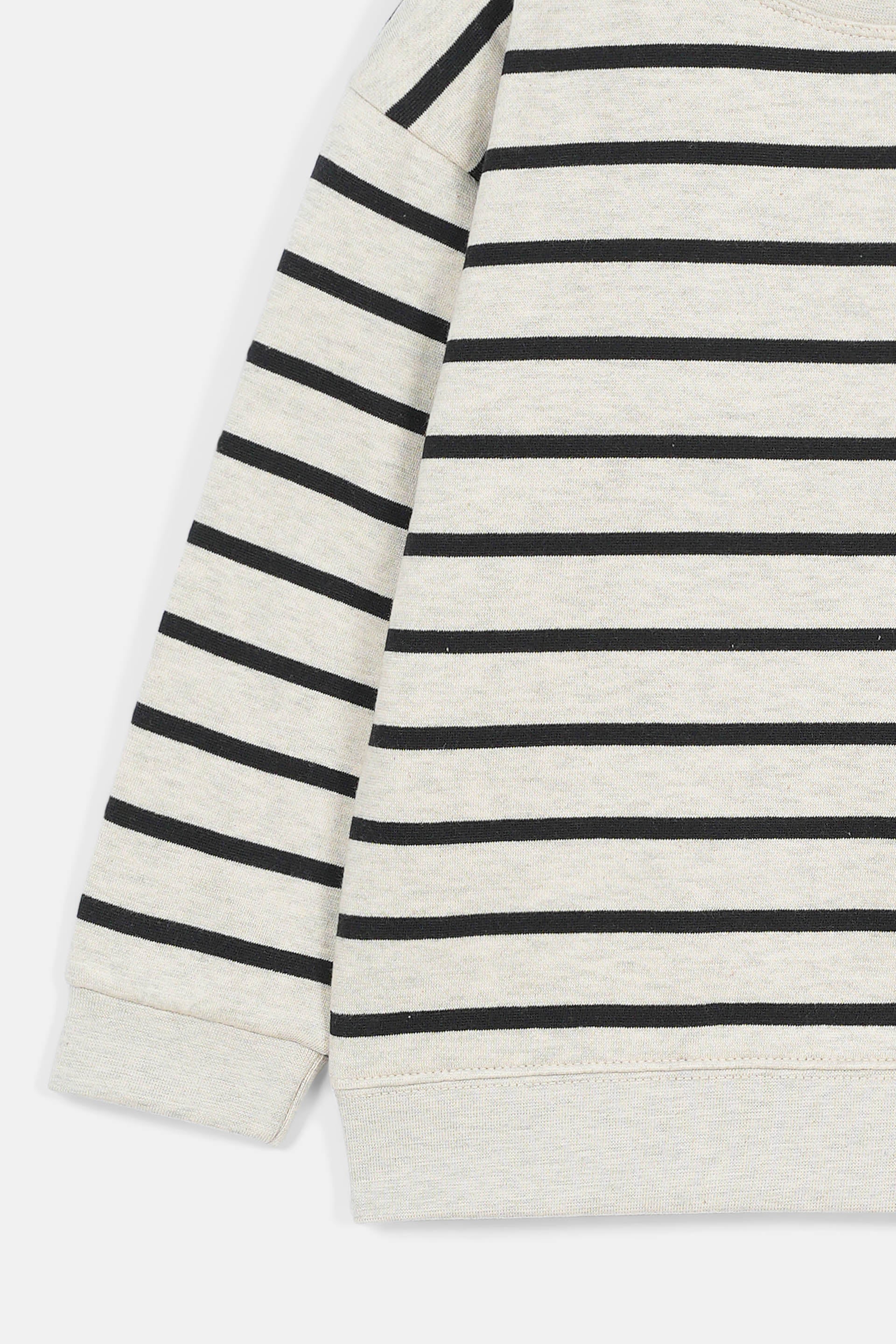 Yarn Dyed Drop Shoulder Sweatshirt With Button Detail (MSGFT-06) - Image 3