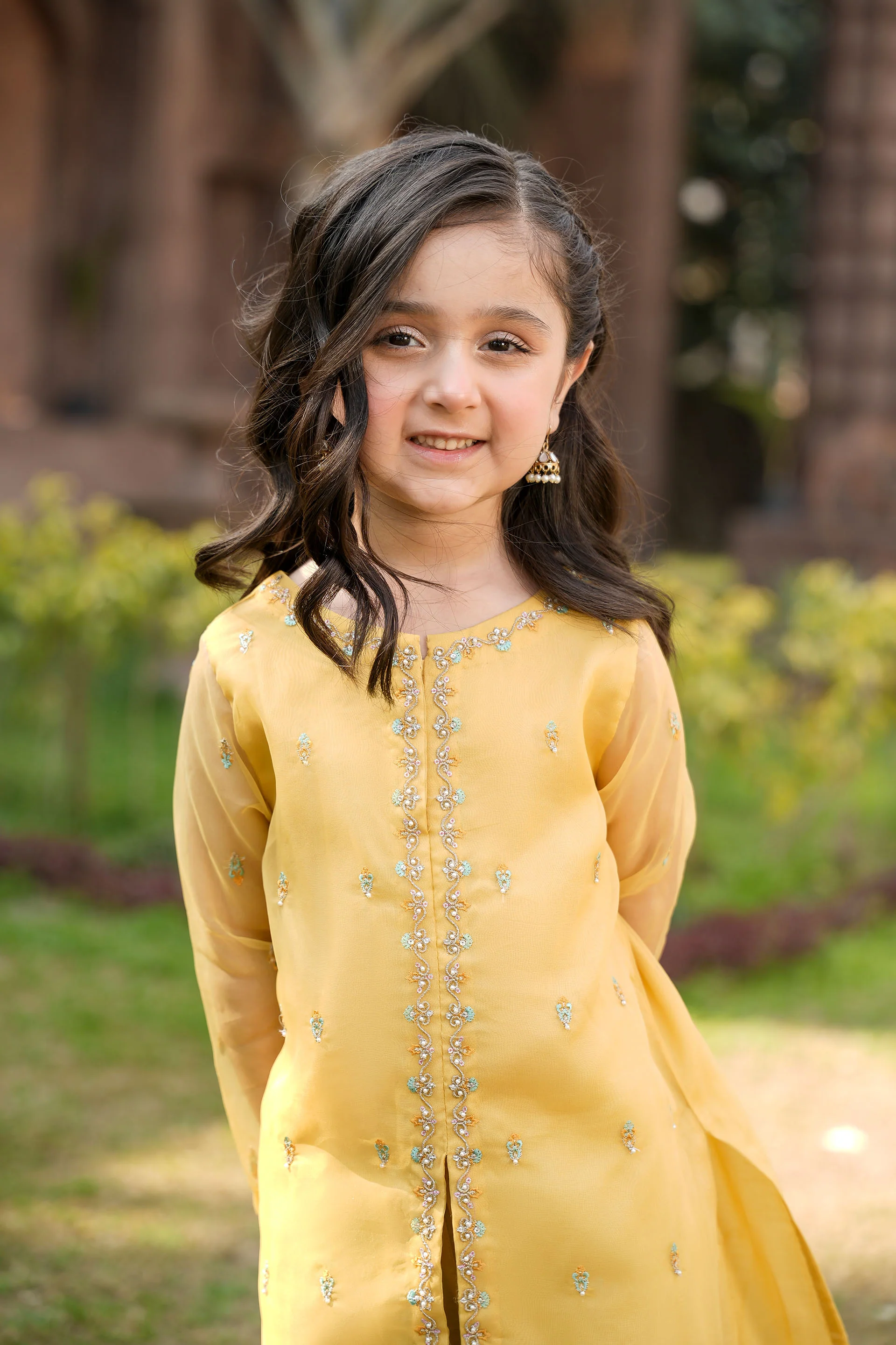 Embellished Kameez & Trousers With Dupatta (GPW-1157) - Image 2