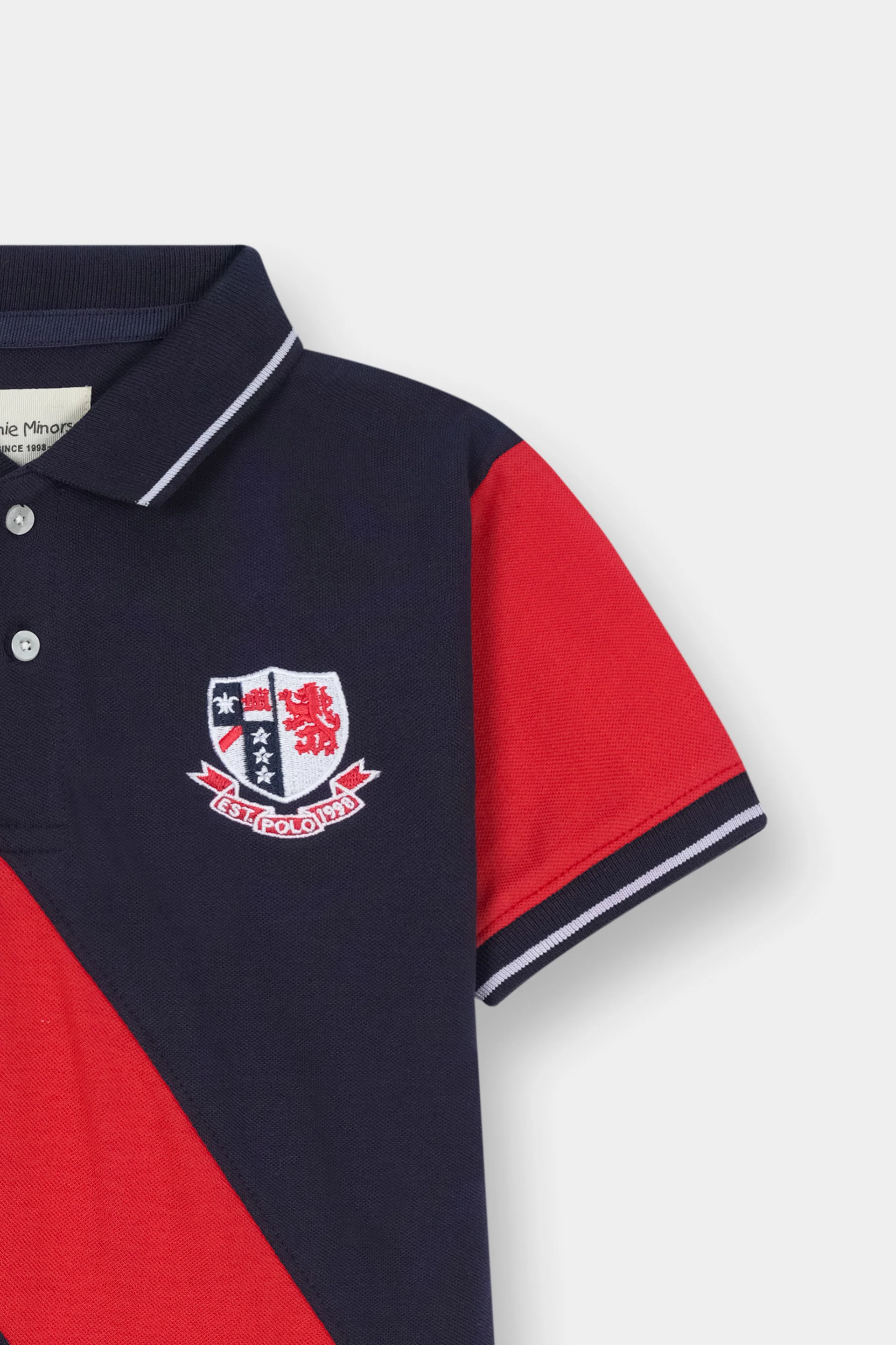 Polo With Contrast Slant Panel (BPOLO-23) - Image 3