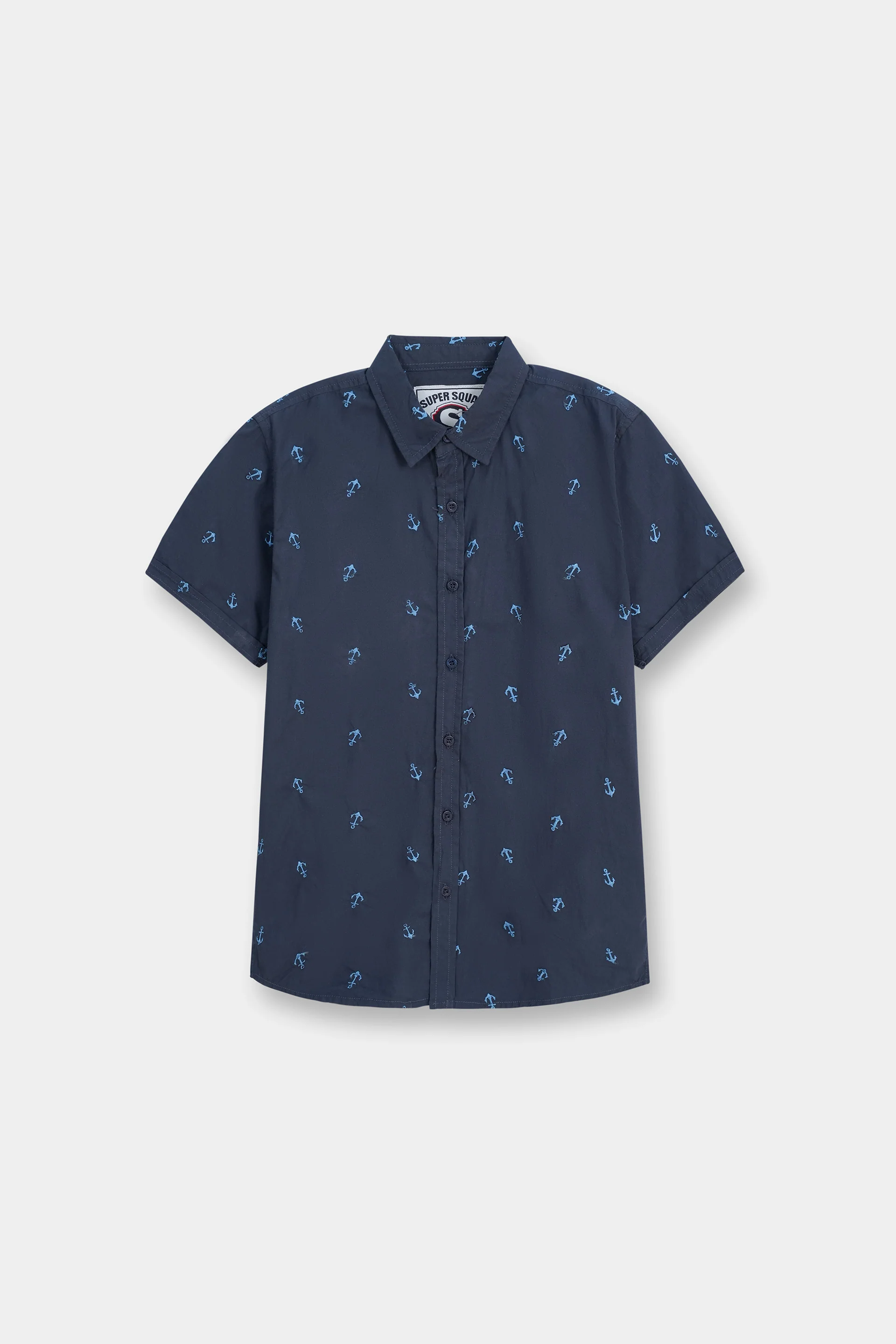 Short Sleeve Embroidered Shirt (MSWBS-35)