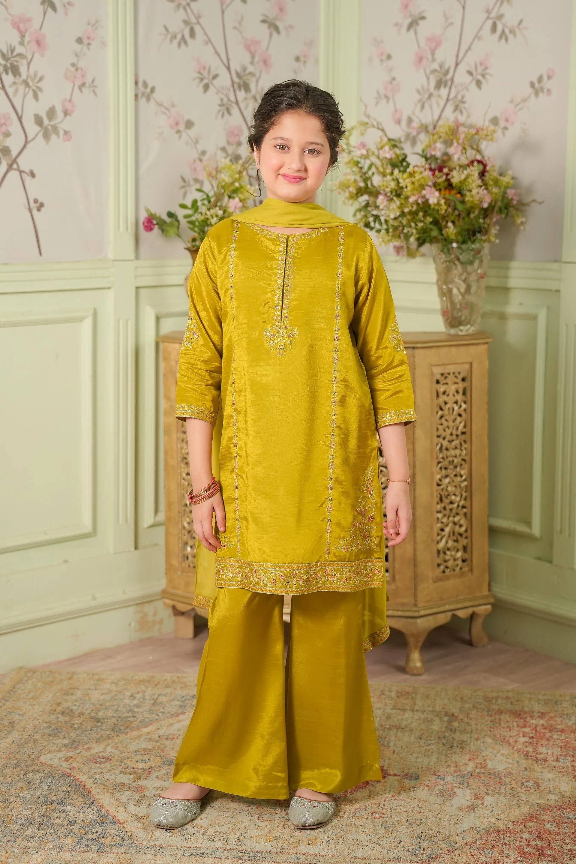 Embellished Kameez Trousers & Dupatta (GPW-1171)