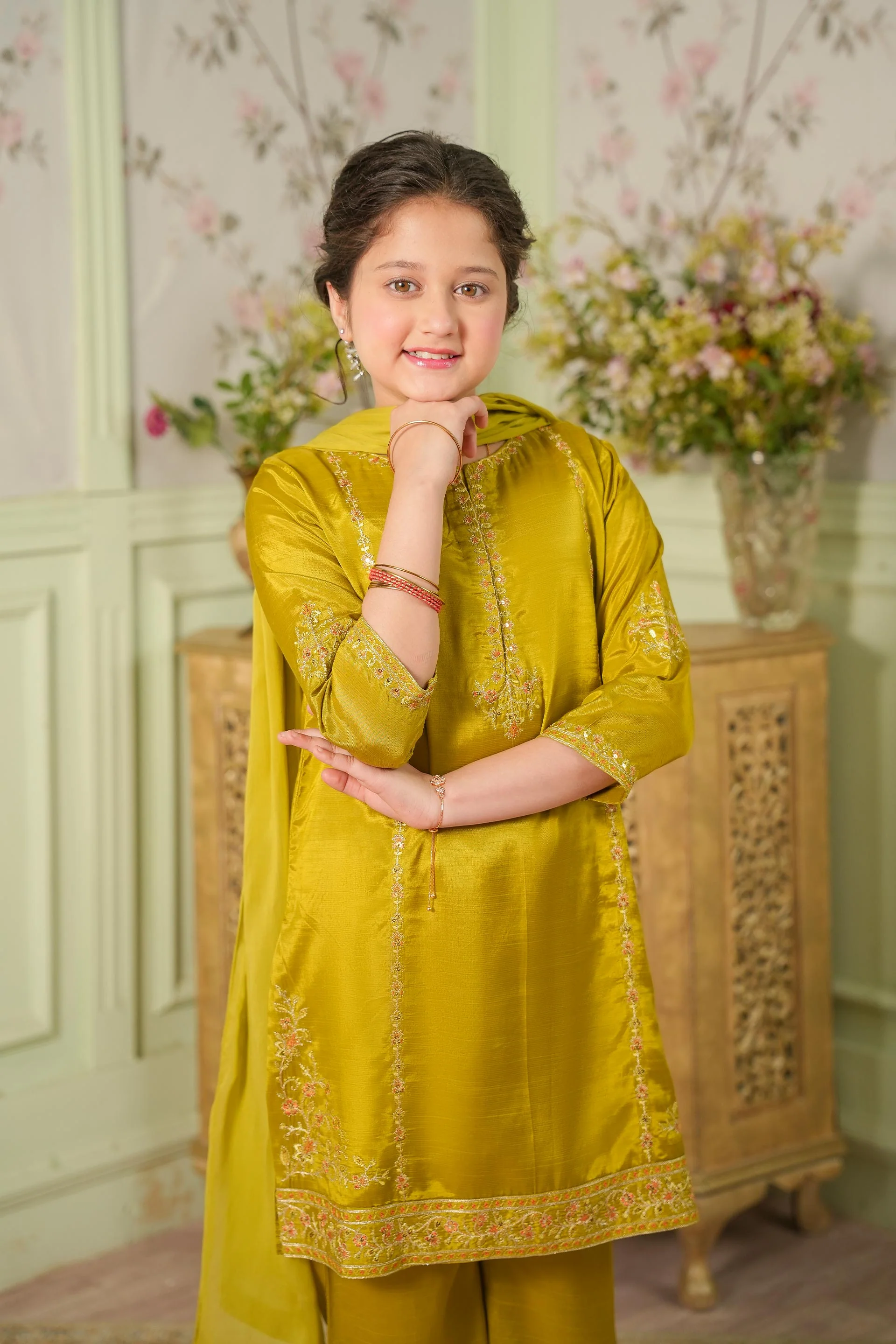 Embellished Kameez Trousers & Dupatta (GPW-1171) - Image 3