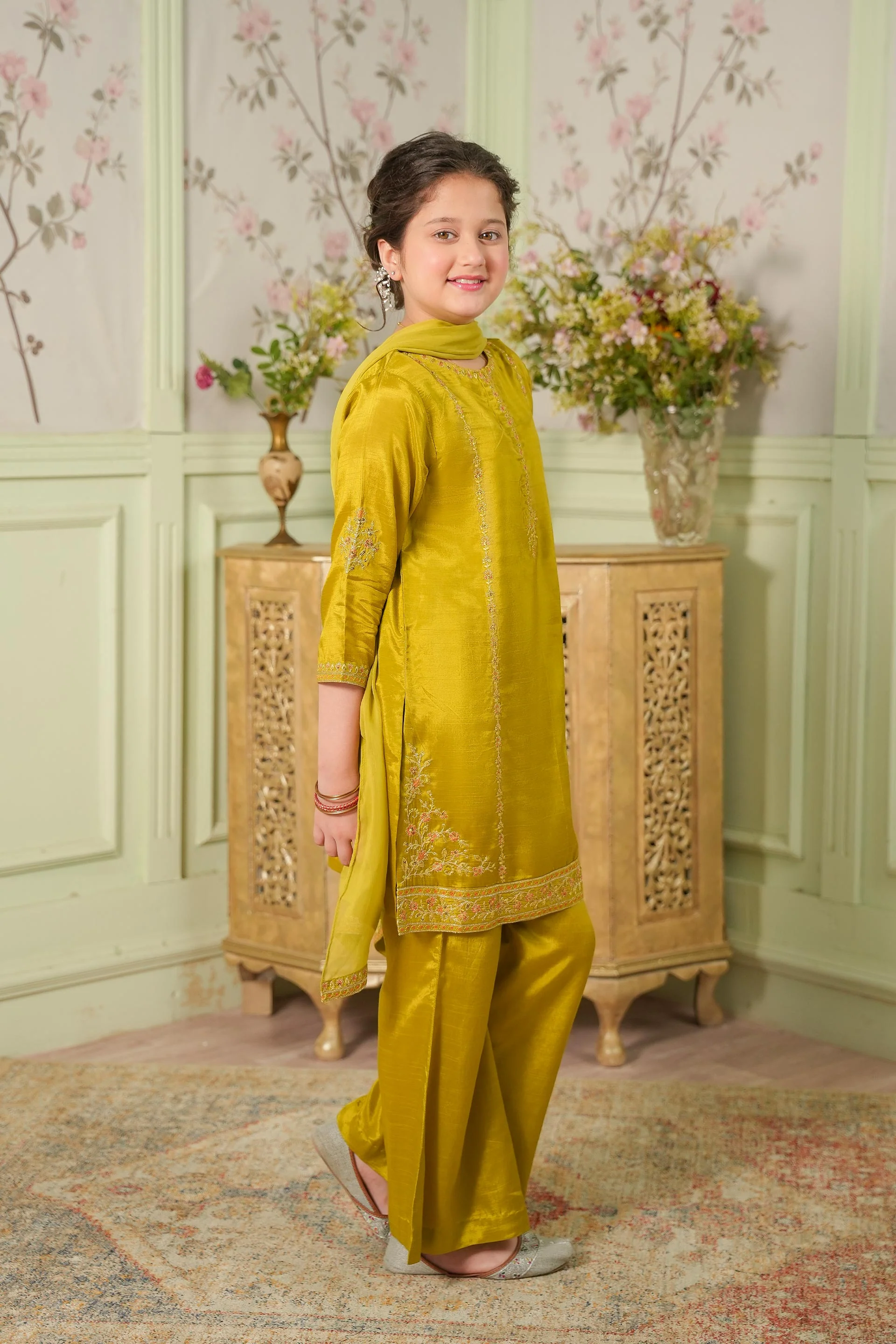 Embellished Kameez Trousers & Dupatta (GPW-1171) - Image 4