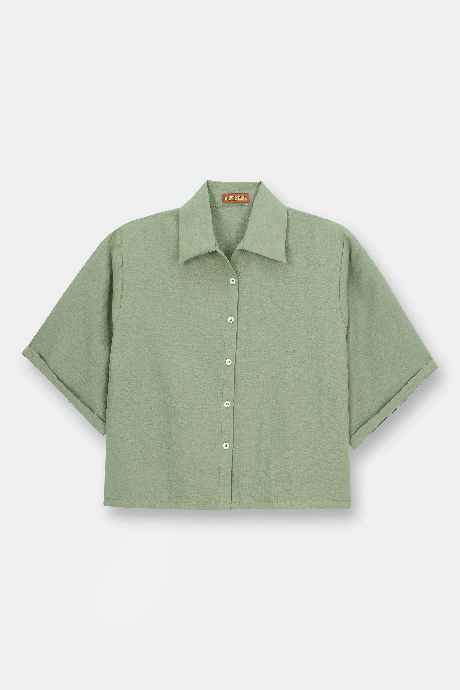 Super Girl Button Down Shirt (SGWT-24)