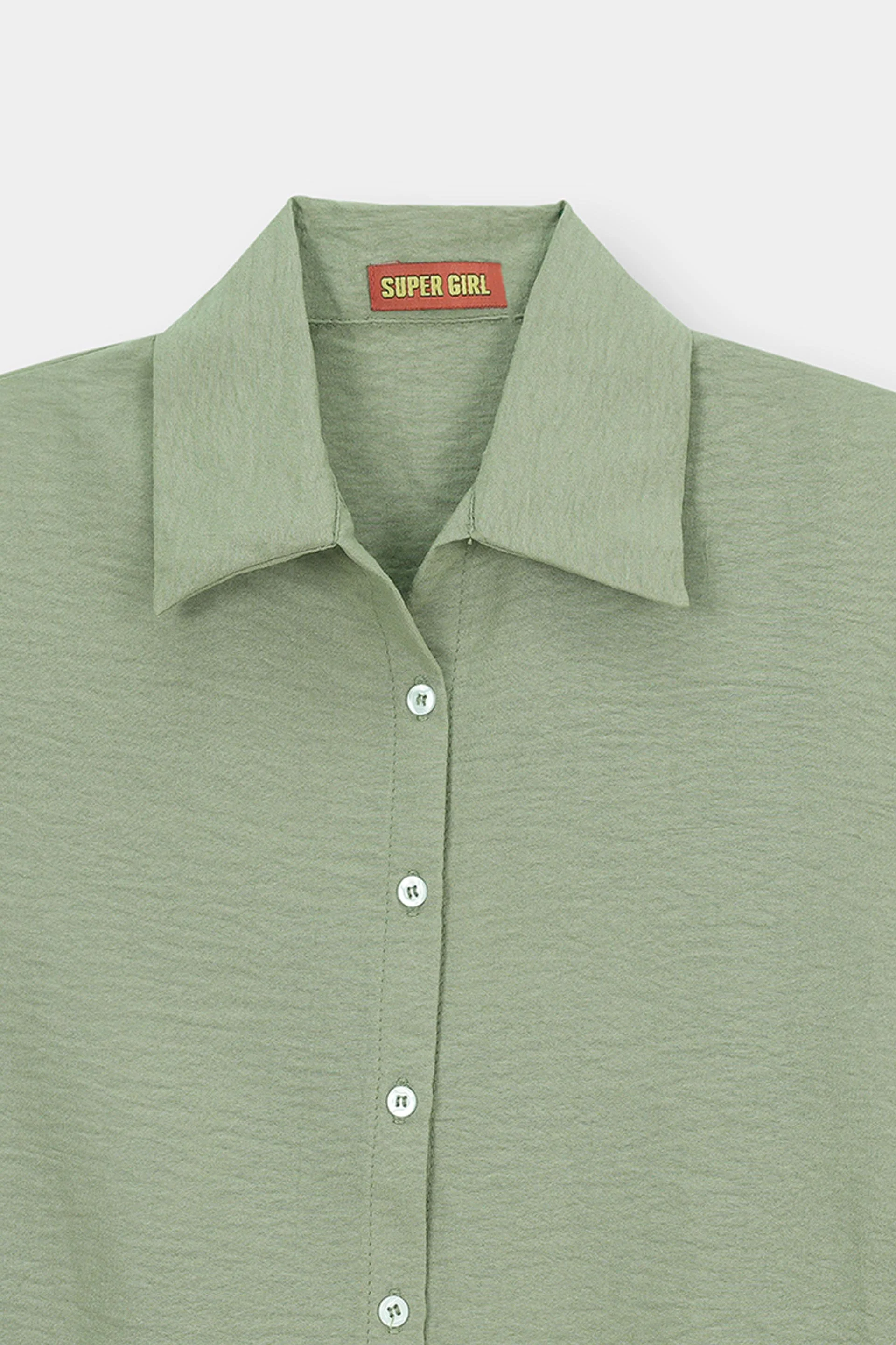 Super Girl Button Down Shirt (SGWT-24) - Image 2