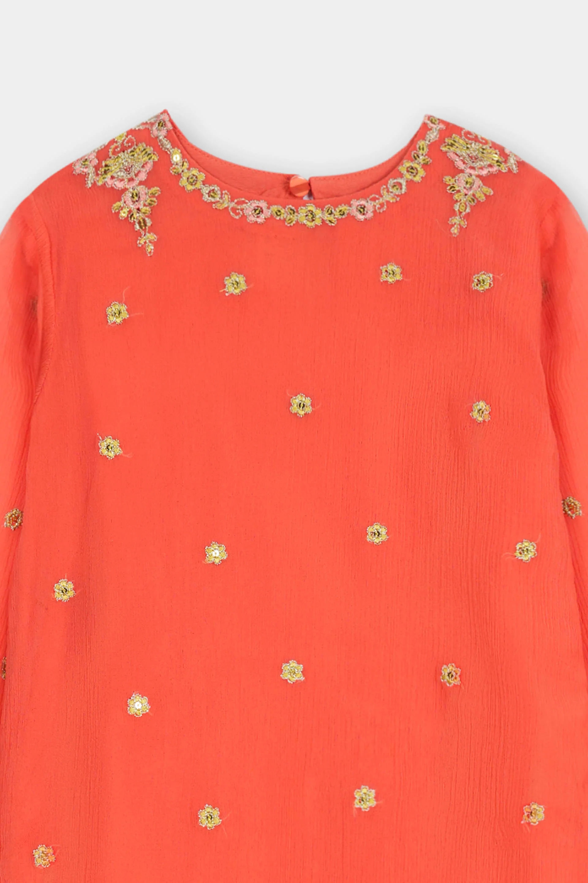 Embroidered Kameez & Trousers (ISK-295) - Image 2