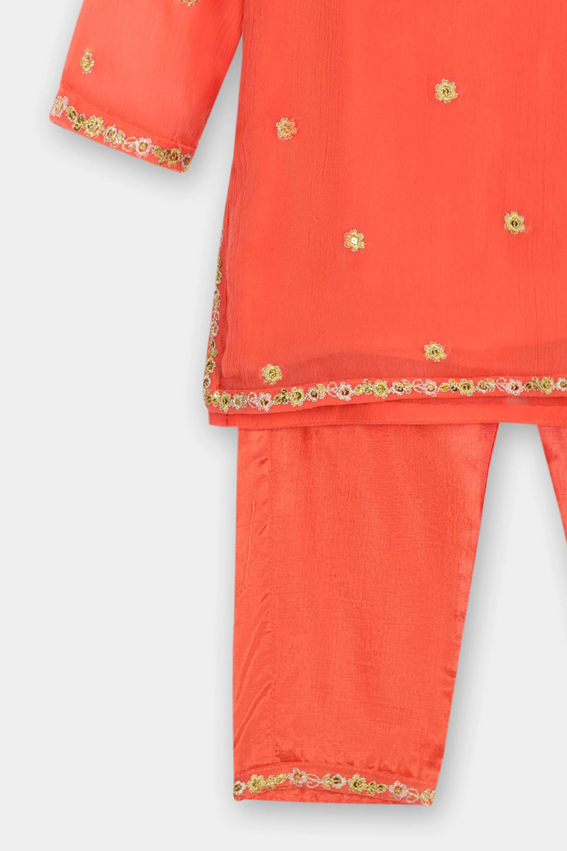 Embroidered Kameez & Trousers (ISK-295) - Image 3