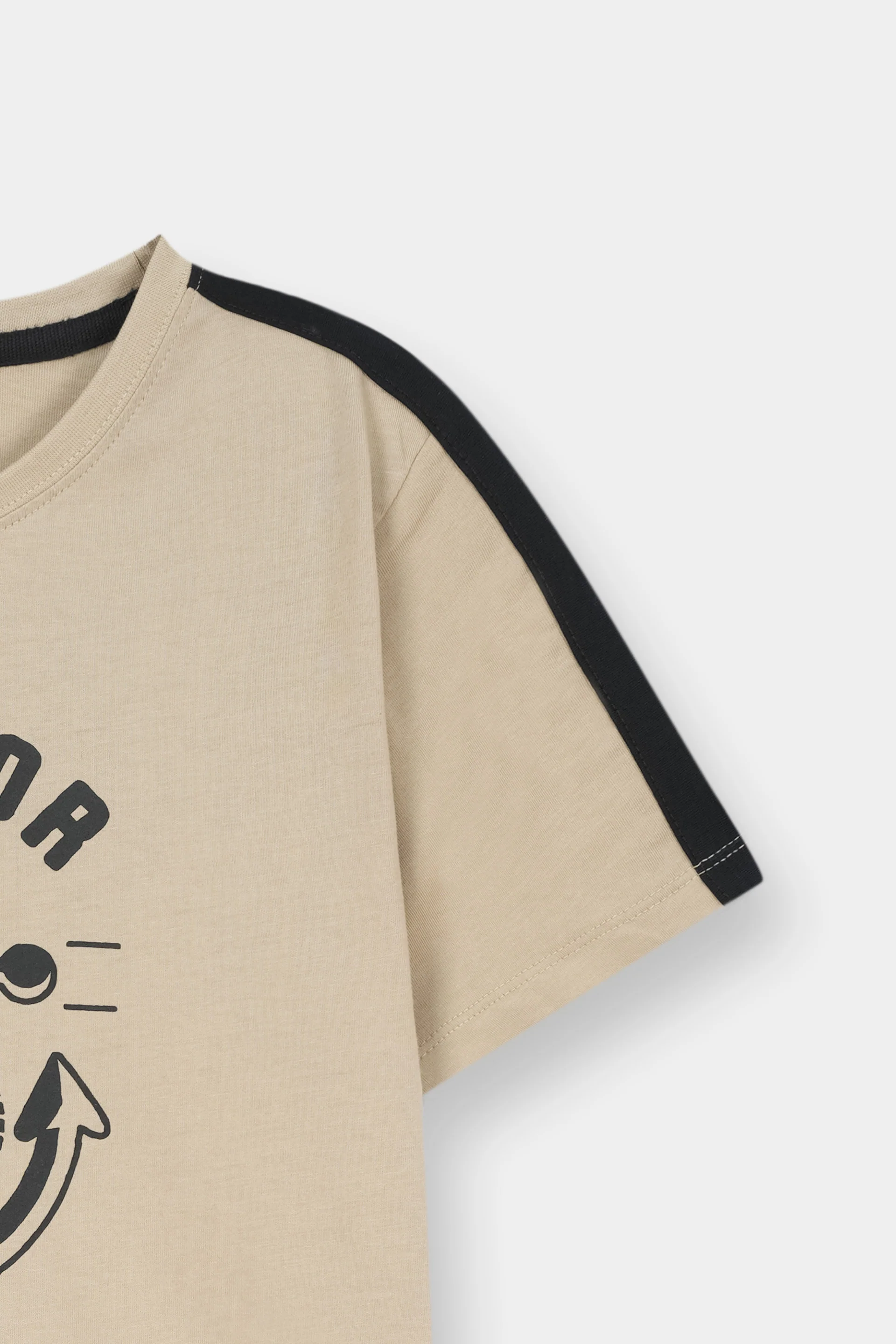 Graphic T-Shirt With Panel (MSBKTJ-106) - Image 3