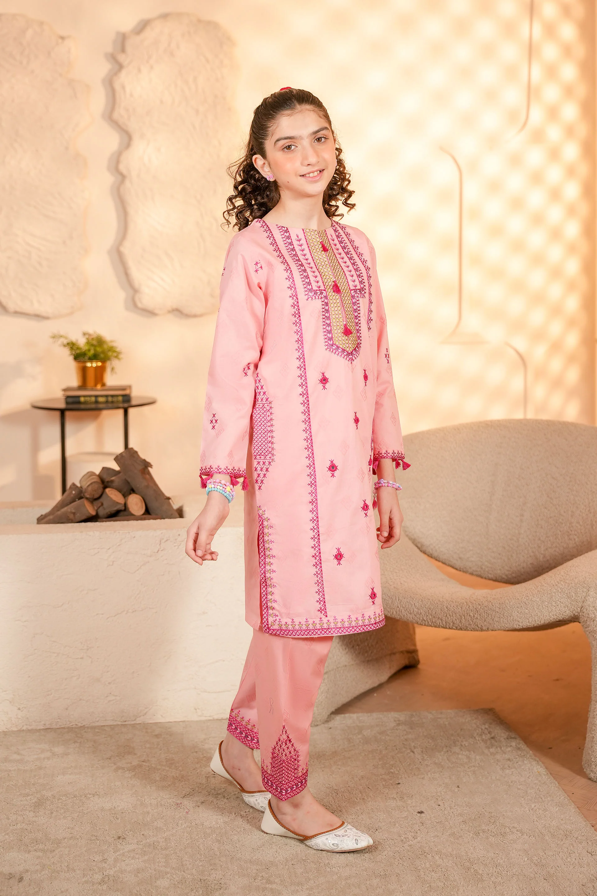 Long Shirt With Shalwar (RGKS2-09) - Image 3