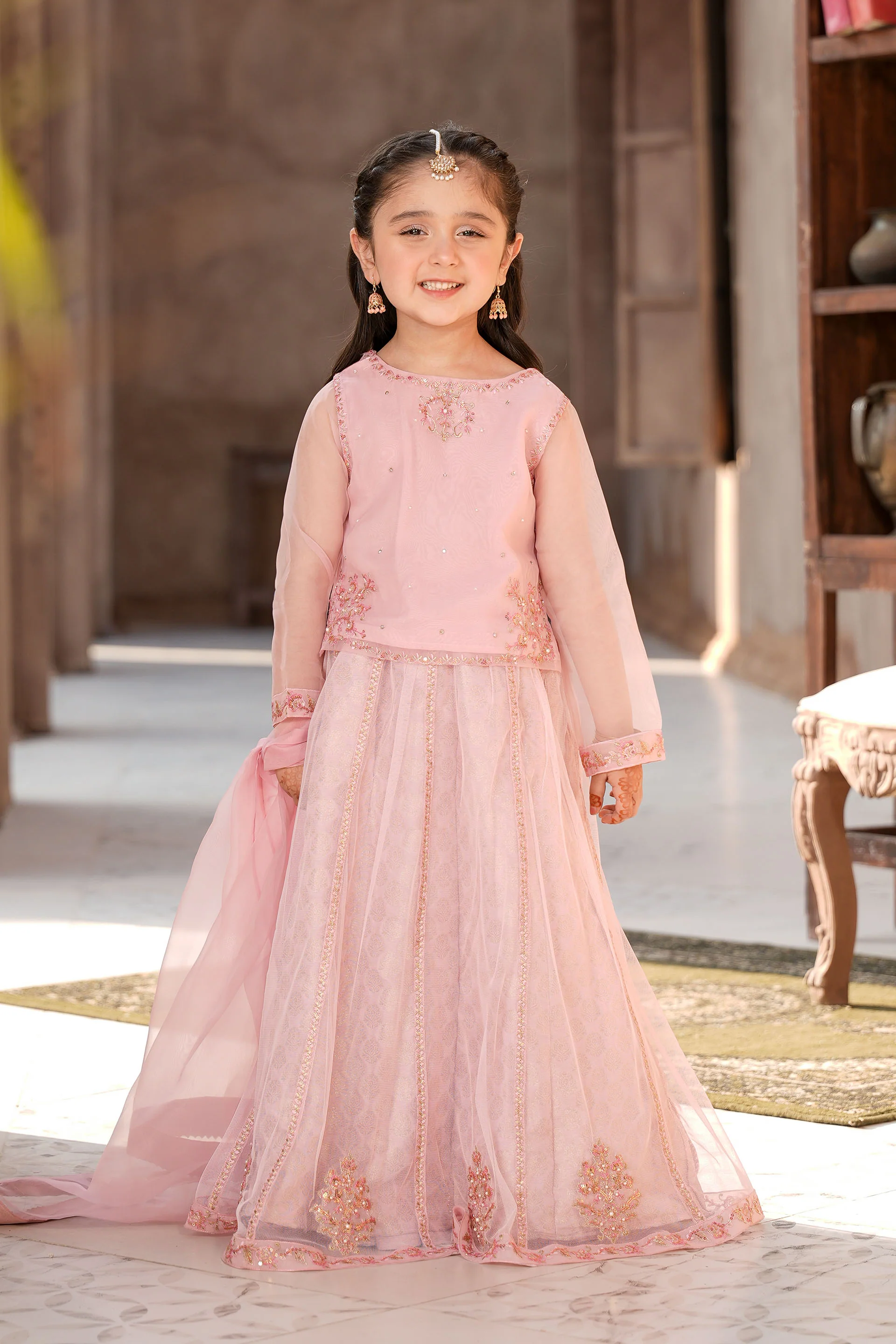 Embellished Top Lehnga & Dupatta (GPW-1149)