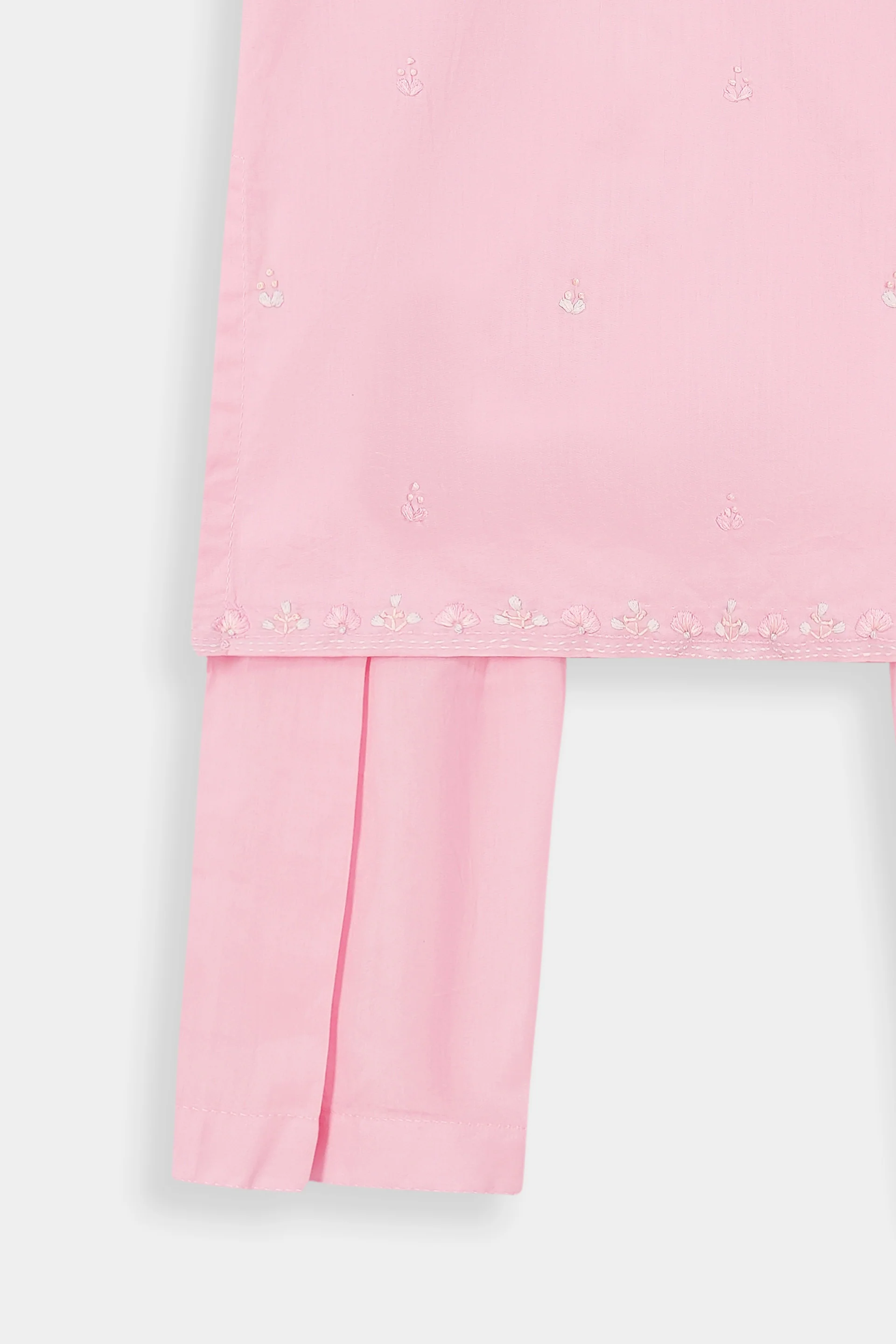 Handwork Kameez & Shalwar With Attached Sleeves (ISKH-73) - Image 4