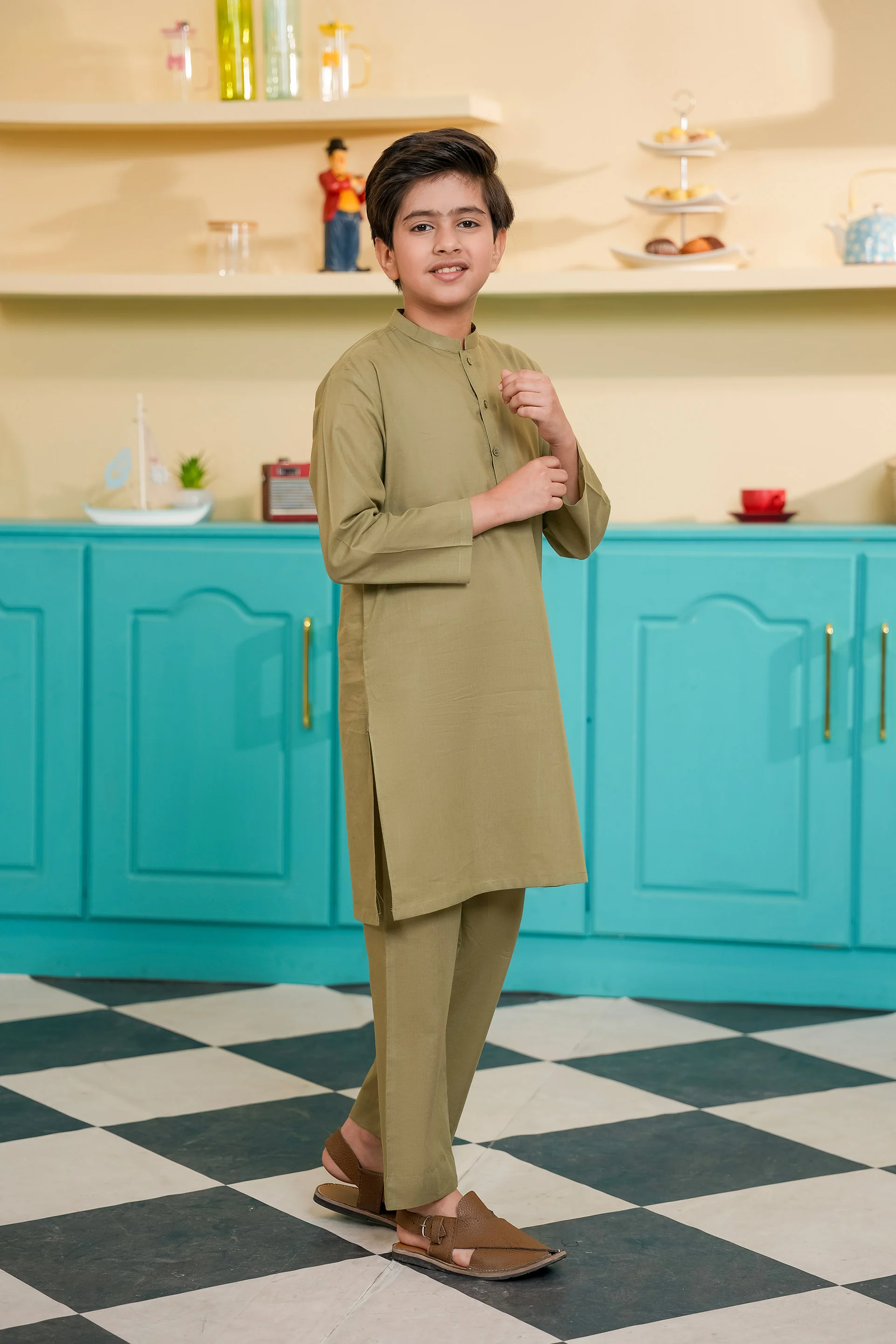 Kurta & Trousers Set (MSKZBS-13) - Image 4