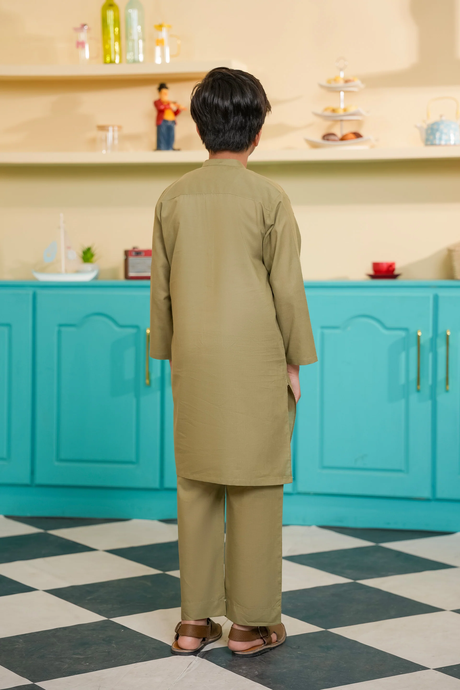 Kurta & Trousers Set (MSKZBS-13) - Image 5