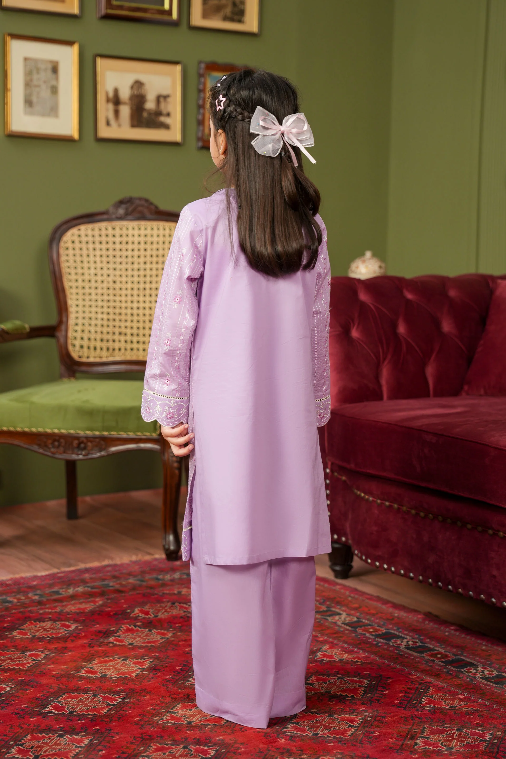 Embroidered Kameez Trousers (GSK-597) - Image 4