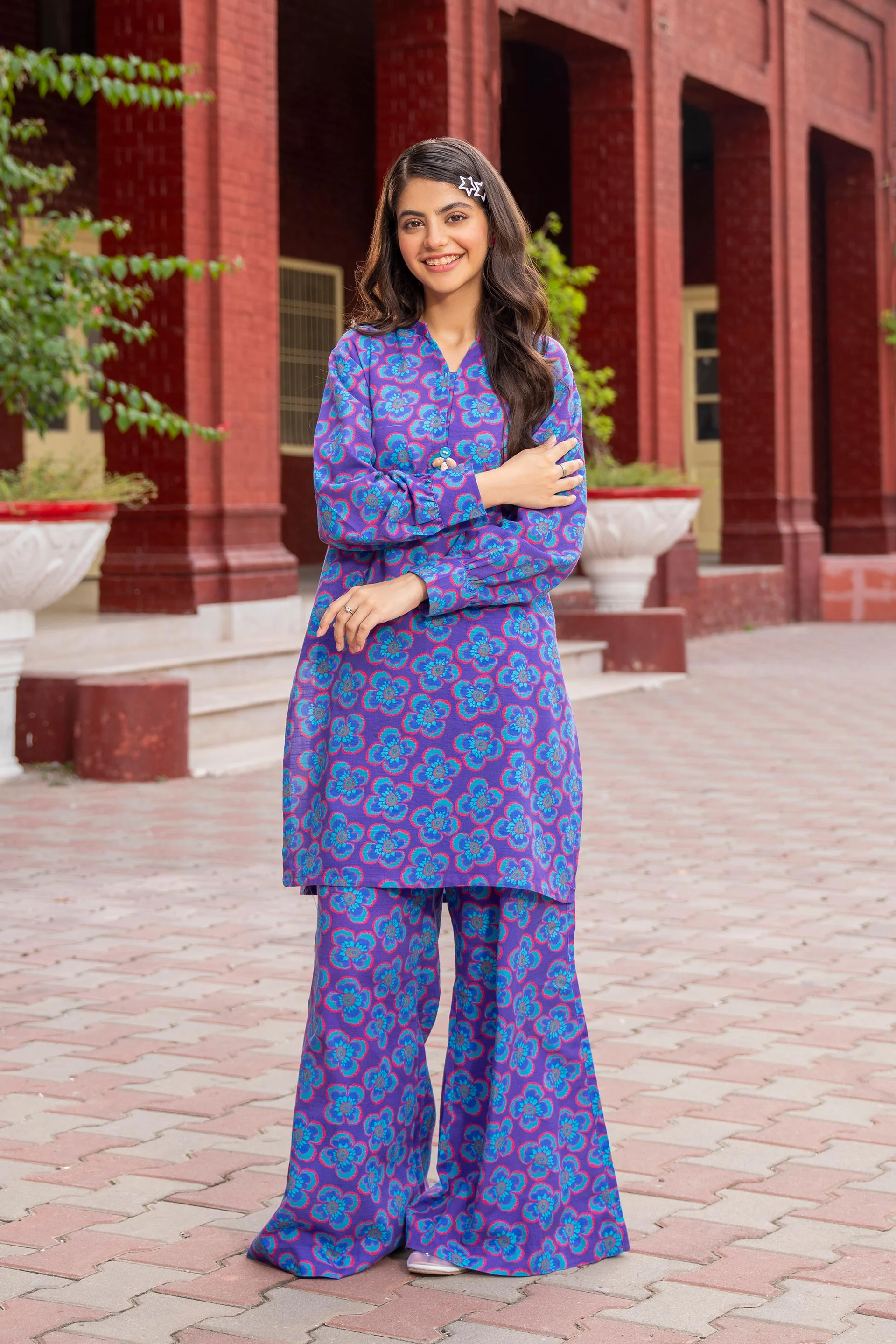 Printed Kameez With Trousers (DGKSB-50)