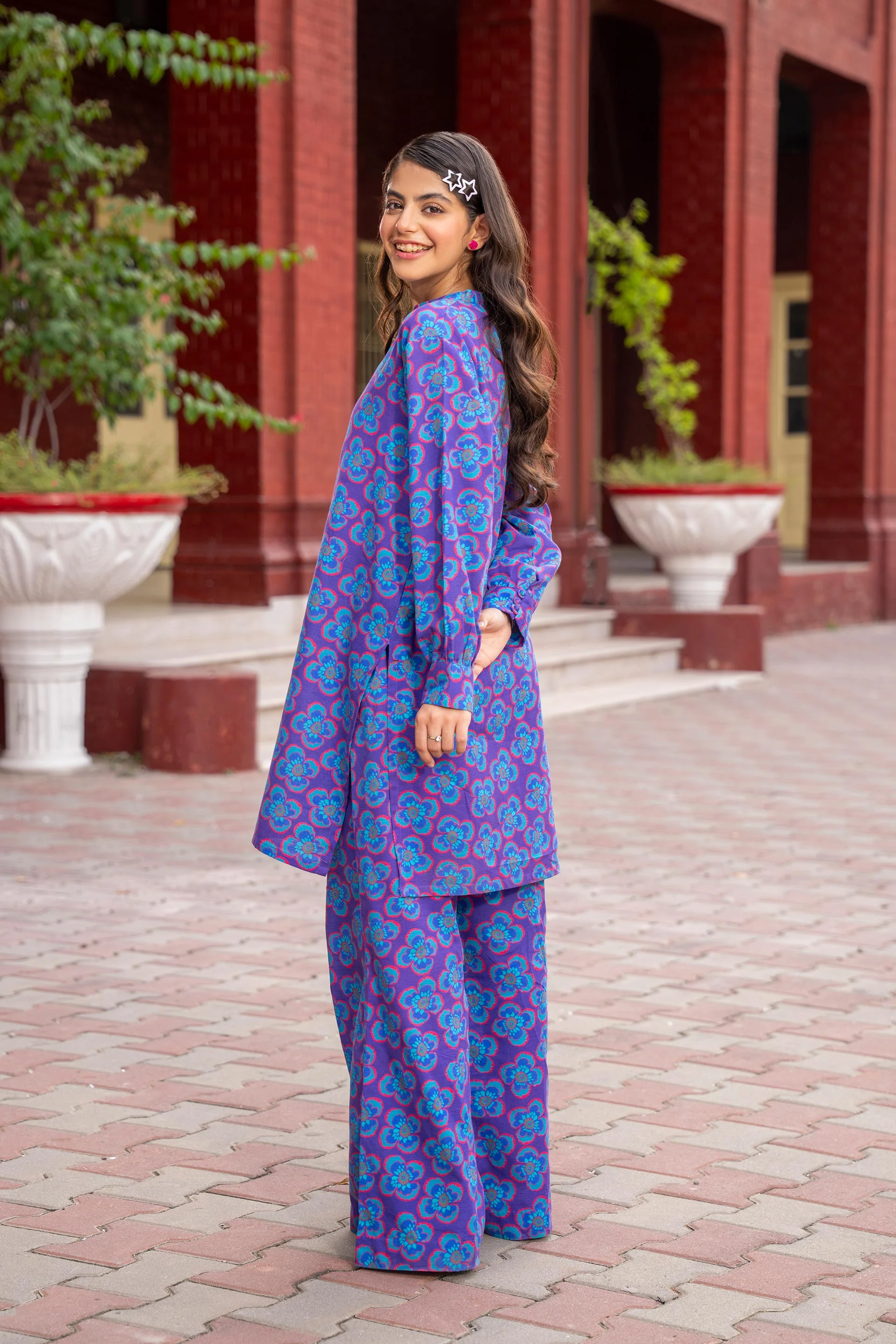 Printed Kameez With Trousers (DGKSB-50) - Image 4