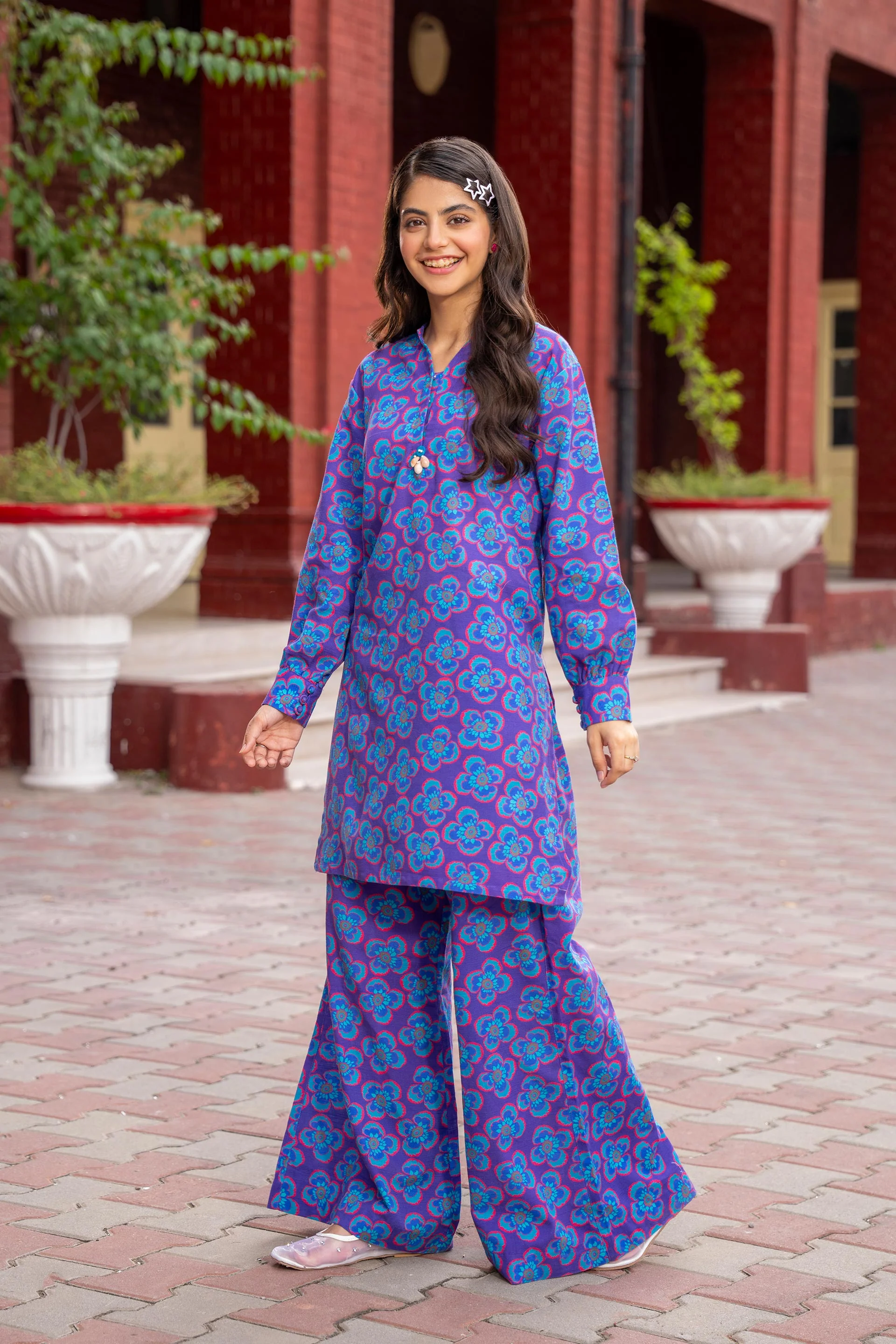 Printed Kameez With Trousers (DGKSB-50) - Image 5