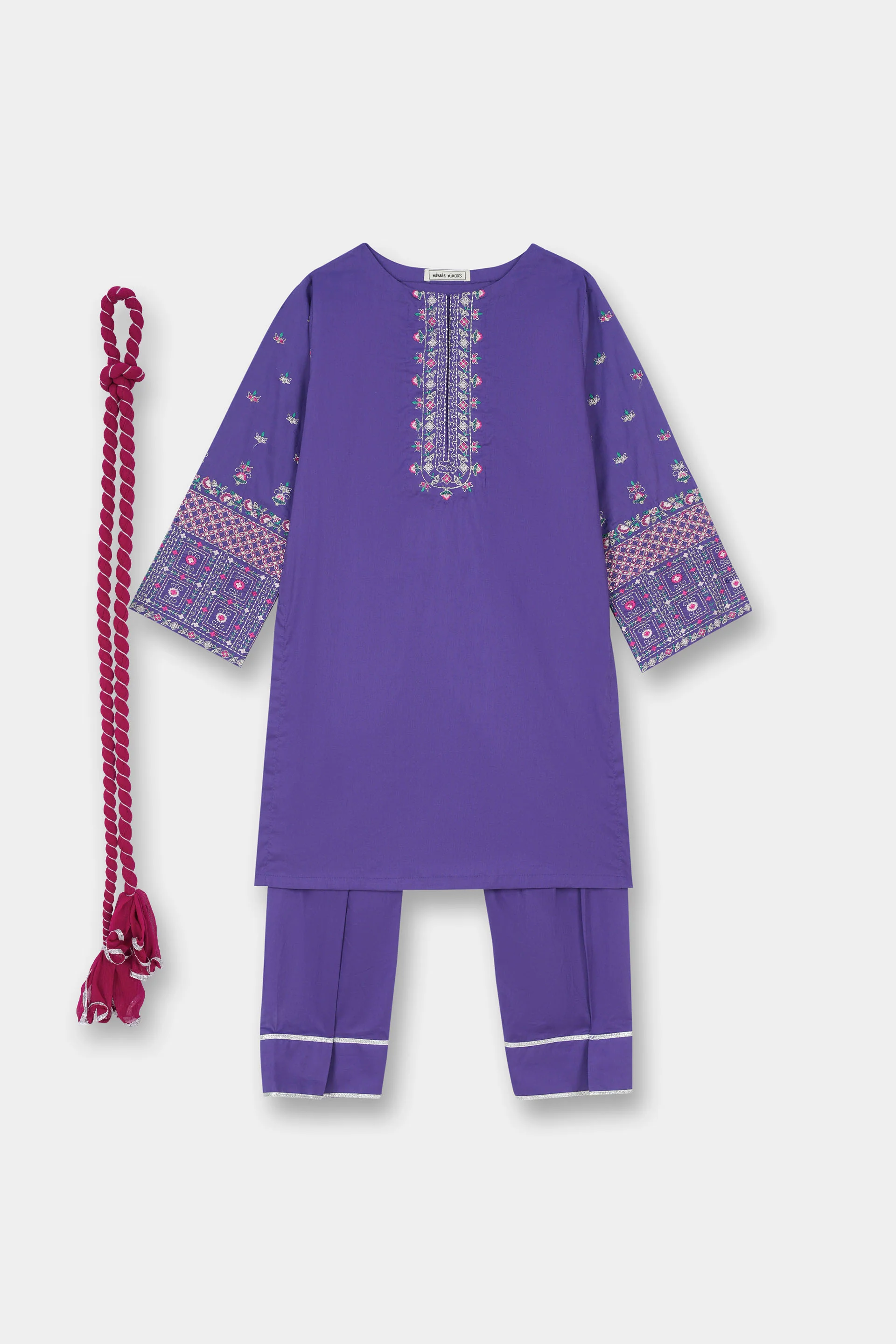 Embroidered Kameez & Shalwar With Dupatta (RGKS-37)