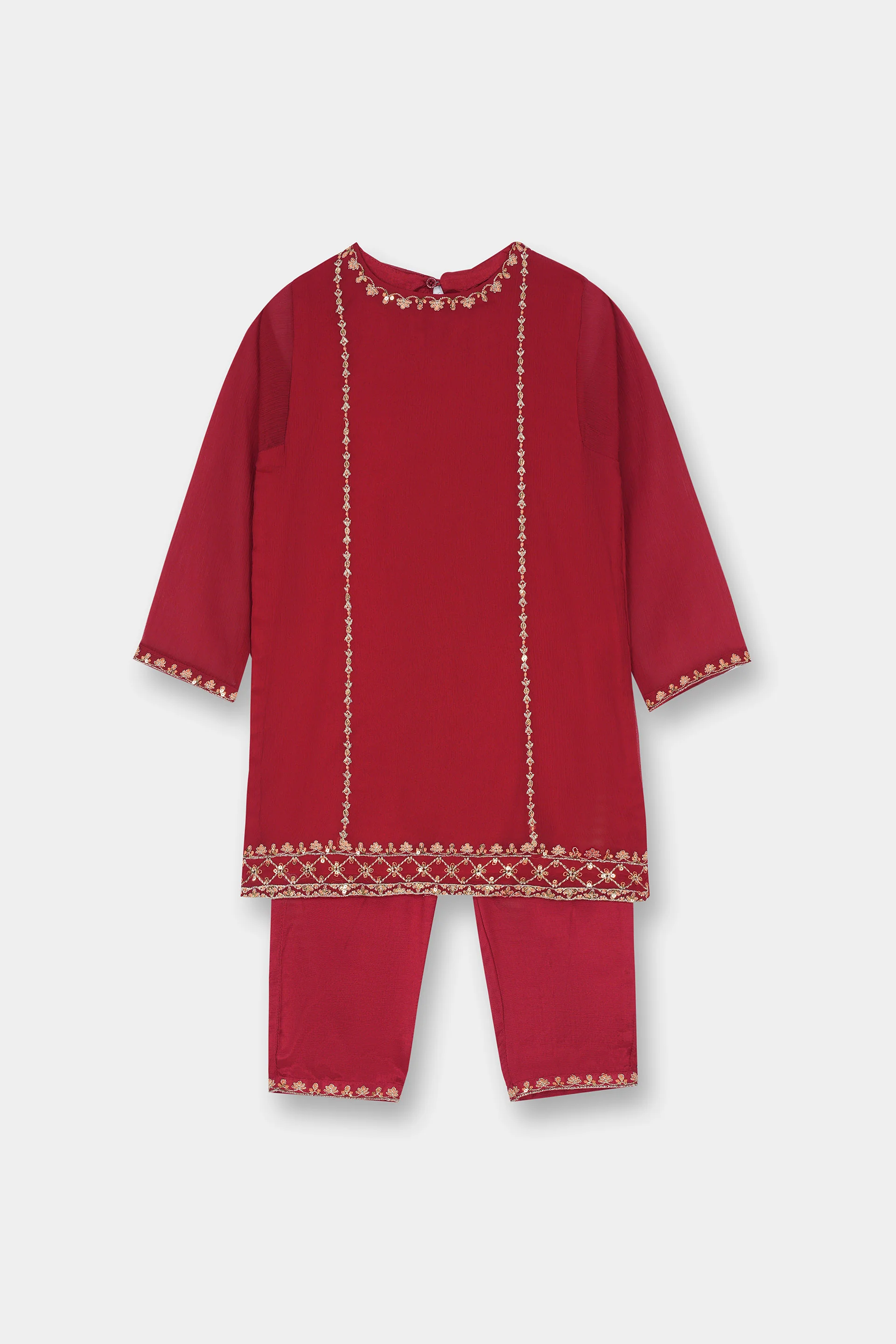 Embellished Kameez & Shalwar (ISK-291)