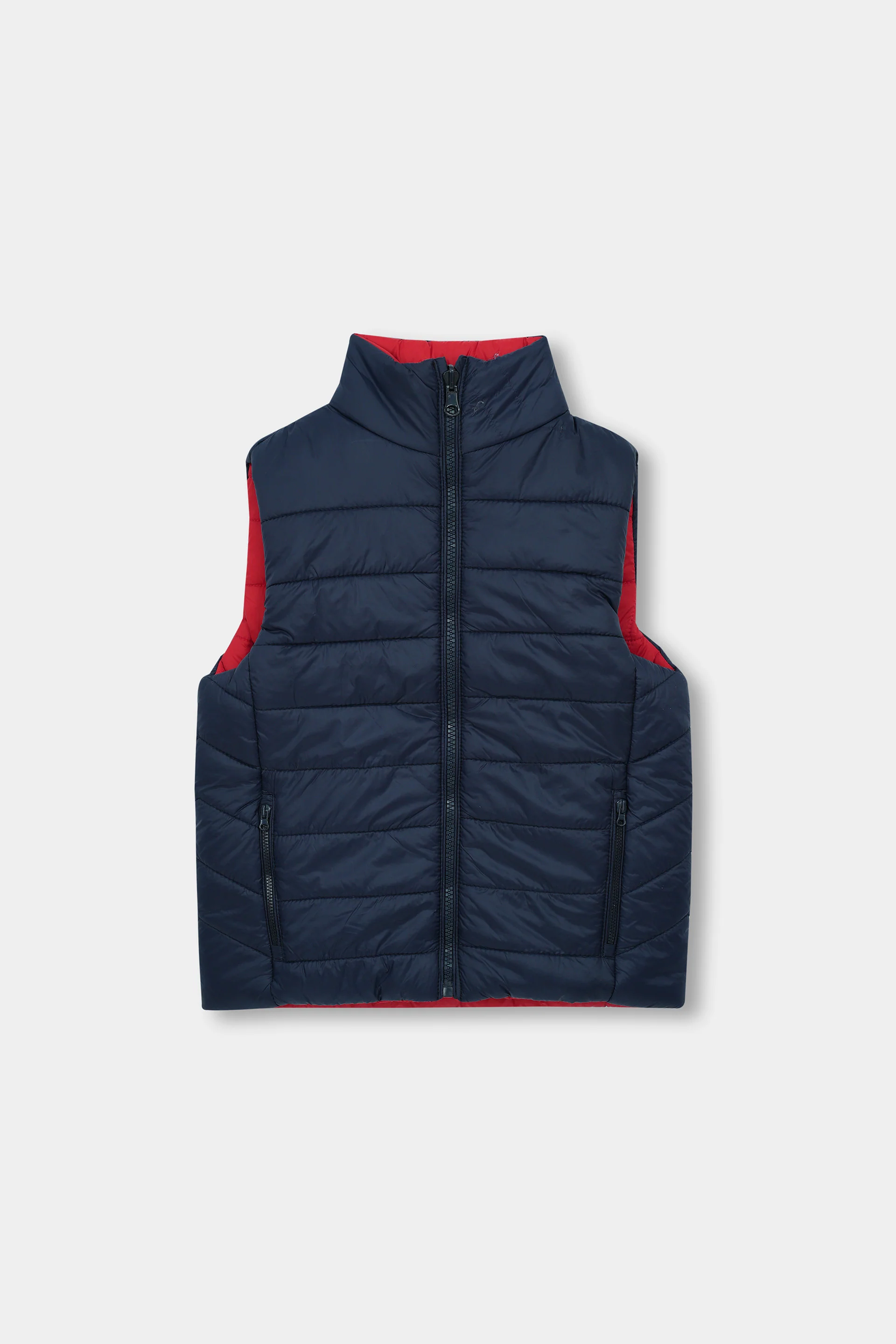 Reversible Sleeveless Zipper Jackets (MSBWJ-04)