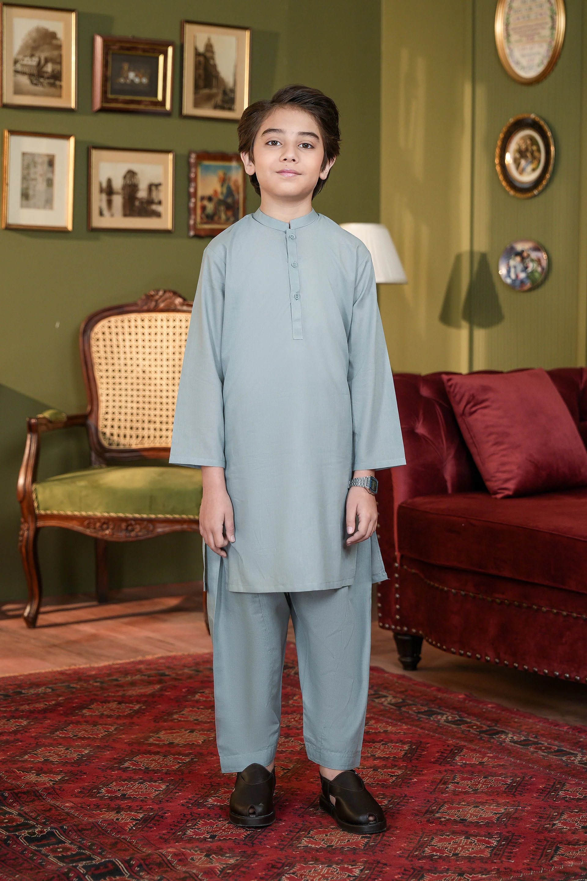 Boys Kurta Shalwar Set (MSKZBS-09A)