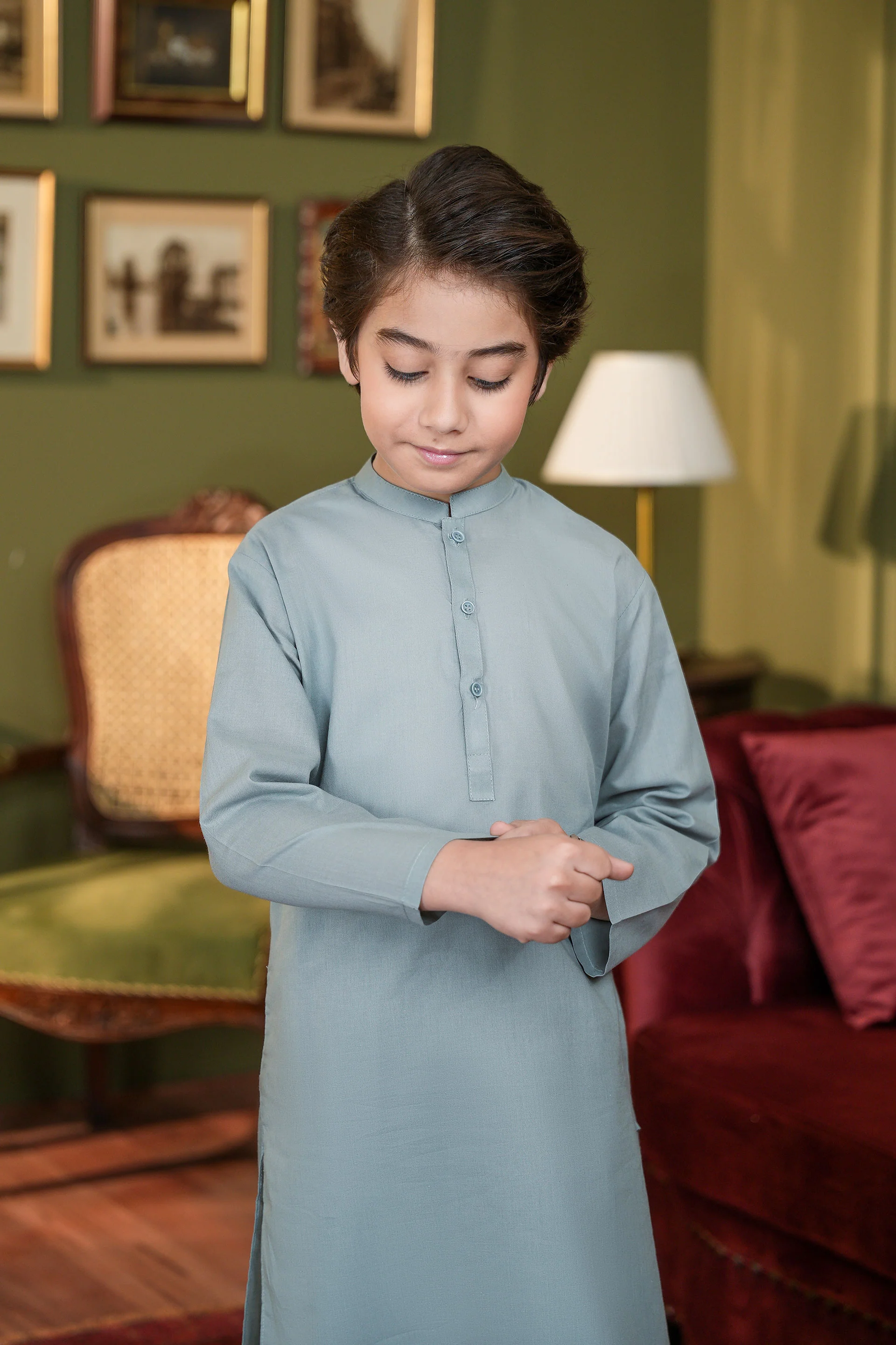 Boys Kurta Shalwar Set (MSKZBS-09A) - Image 2